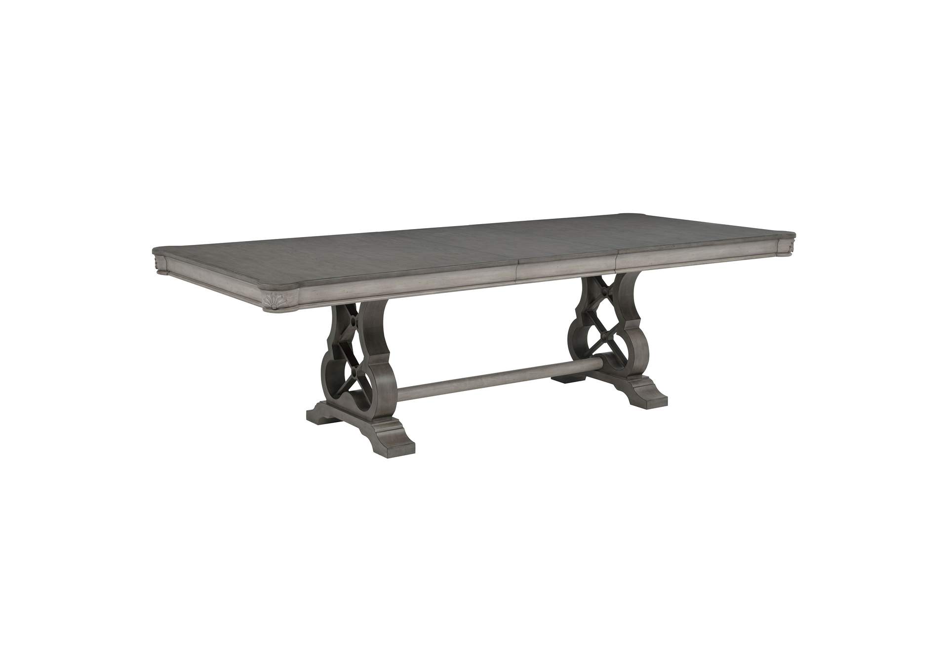 Cresswell 7-piece 104-inch Extension Dining Set Weathered Taupe image 3