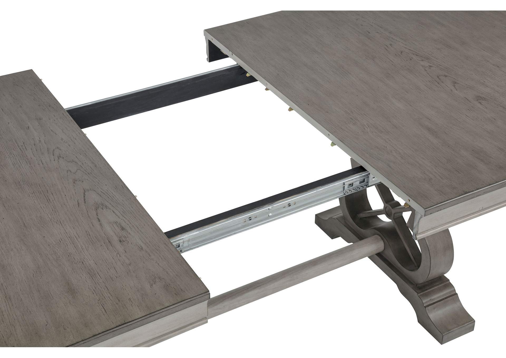 Cresswell 7-piece 104-inch Extension Dining Set Weathered Taupe image 11