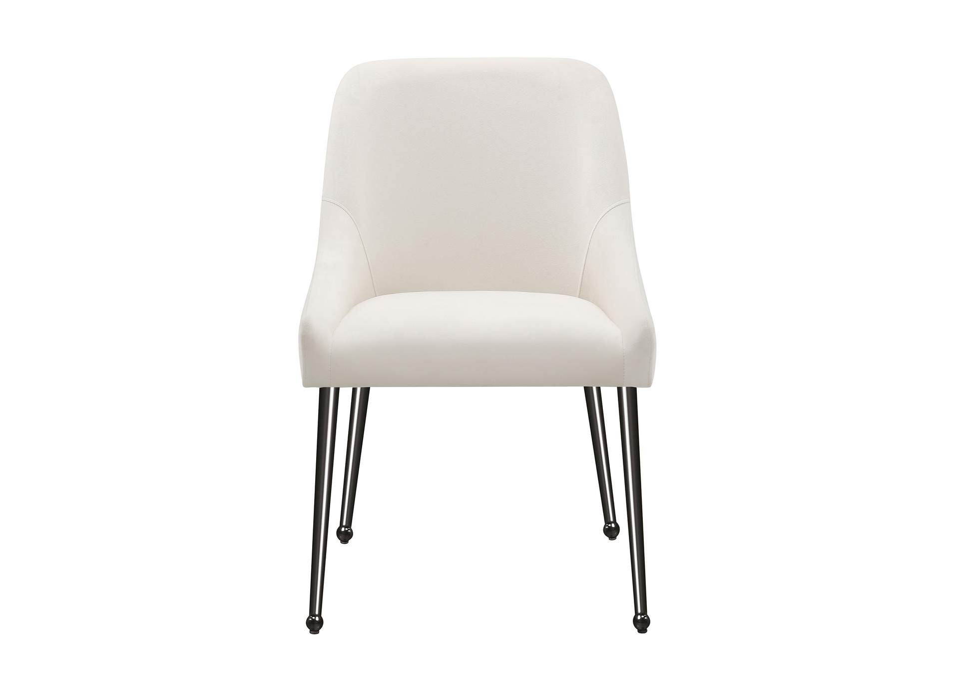 Mayette Upholstered Dining Side Chair Ivory (Set of 2)