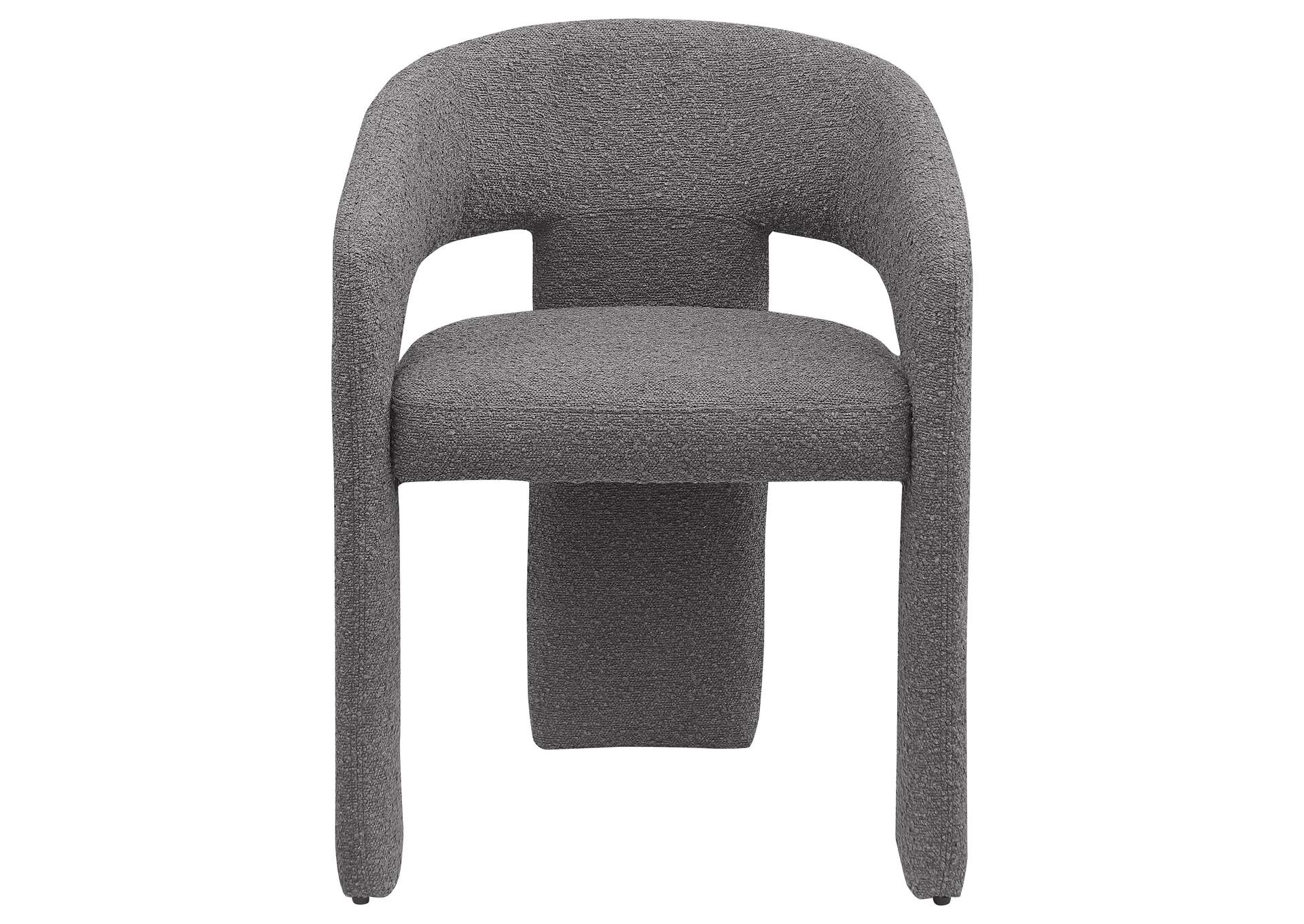 Eudora Boucle Upholstered Dining Side Chair Grey