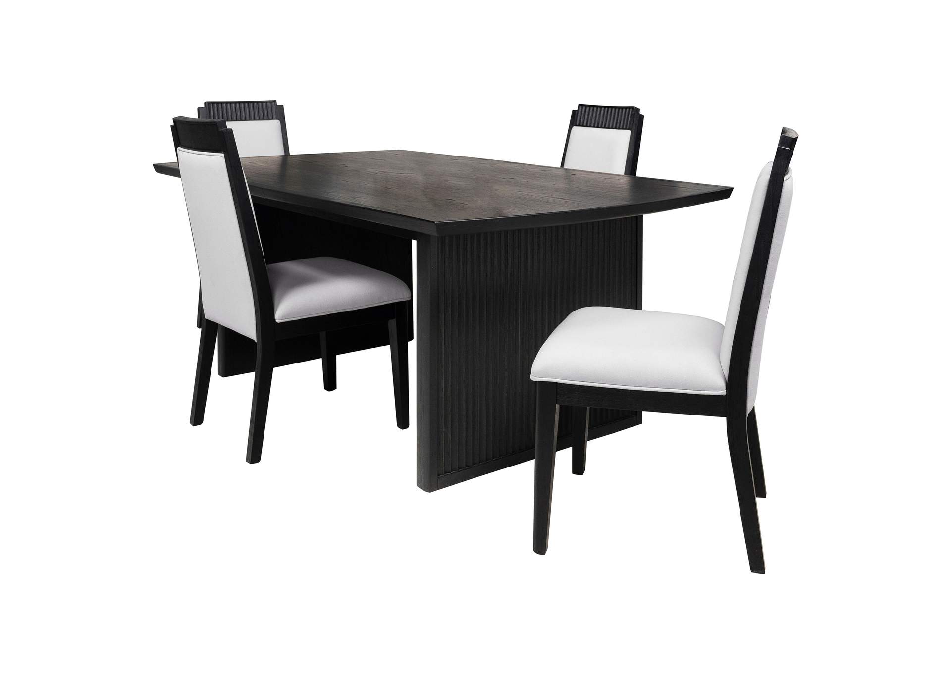 Brookmead 5-piece Extension Leaf Dining Table Set Black