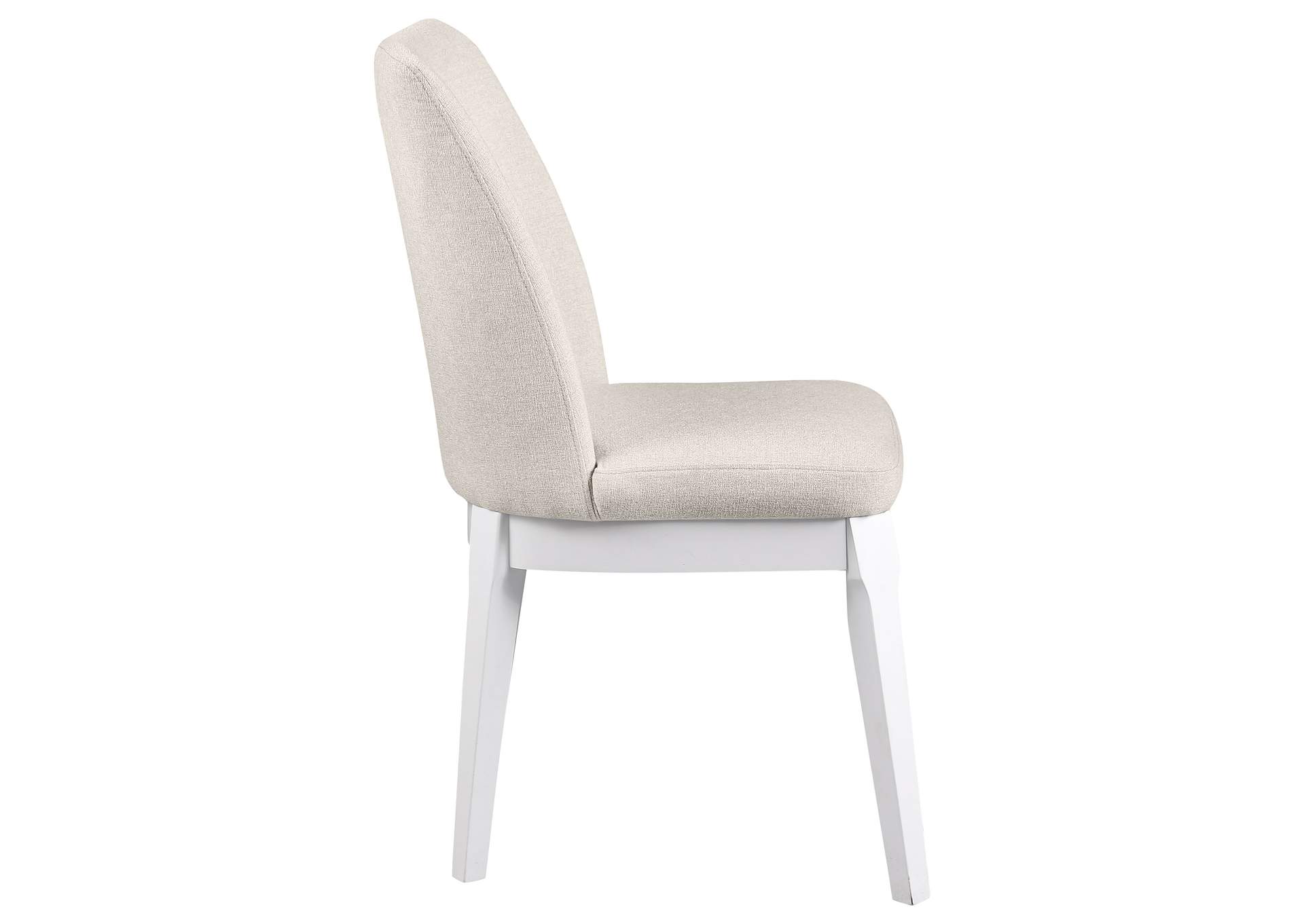 Carissa Upholstered Dining Side Chair Beige (Set of 2)
