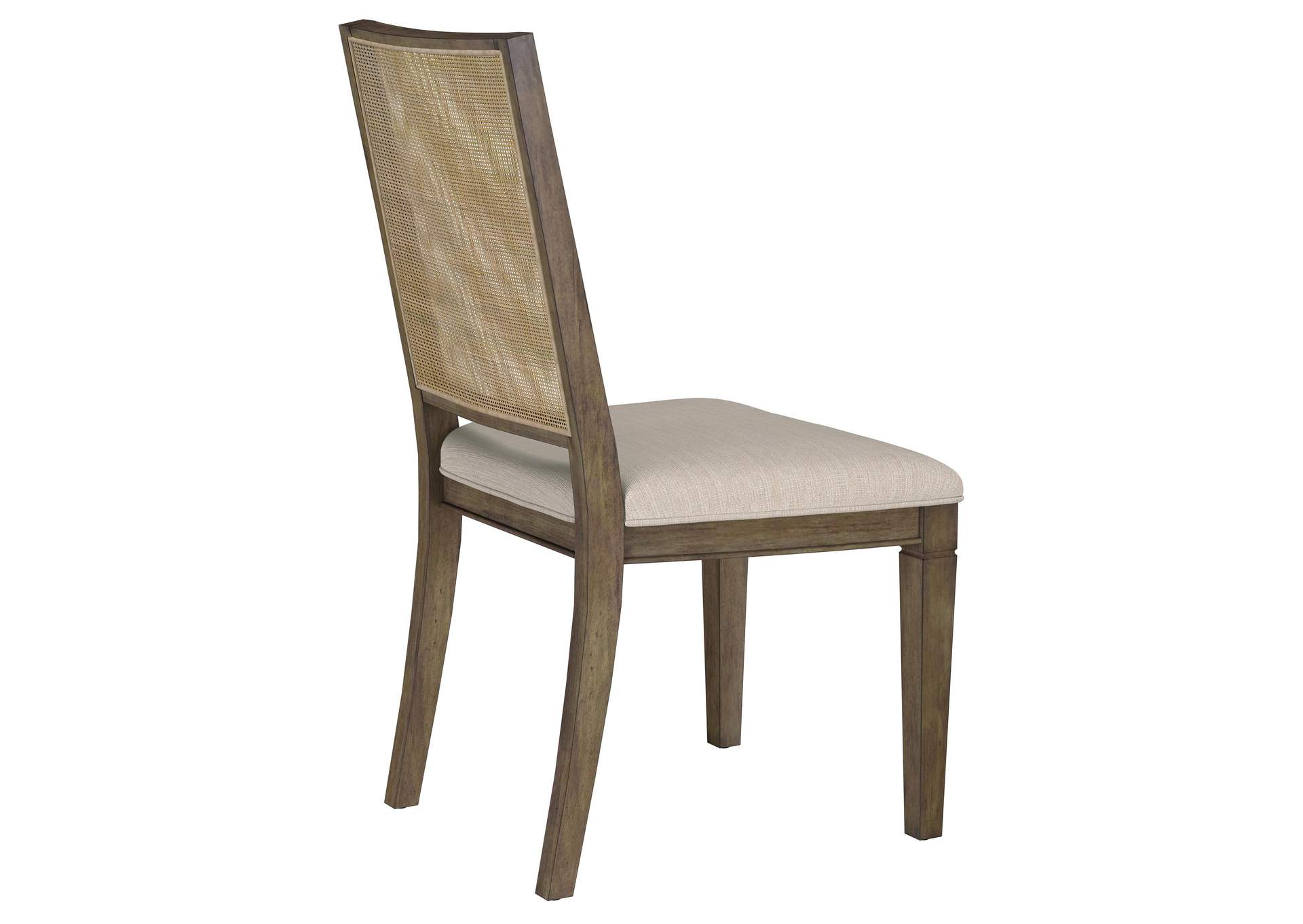 Matisse Woven Rattan Back Dining Side Chair Brown (Set of 2)