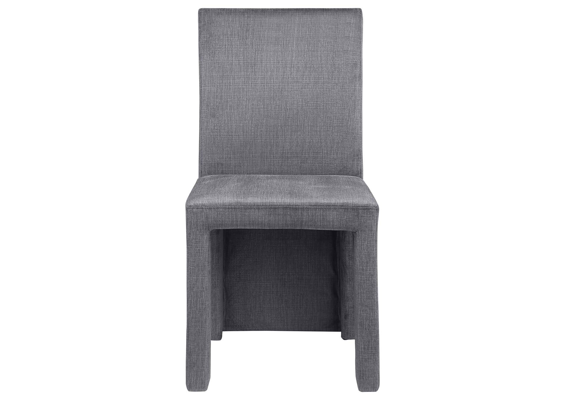 Tordera Velvet Upholstered Dining Side Chair Grey (Set of 2)