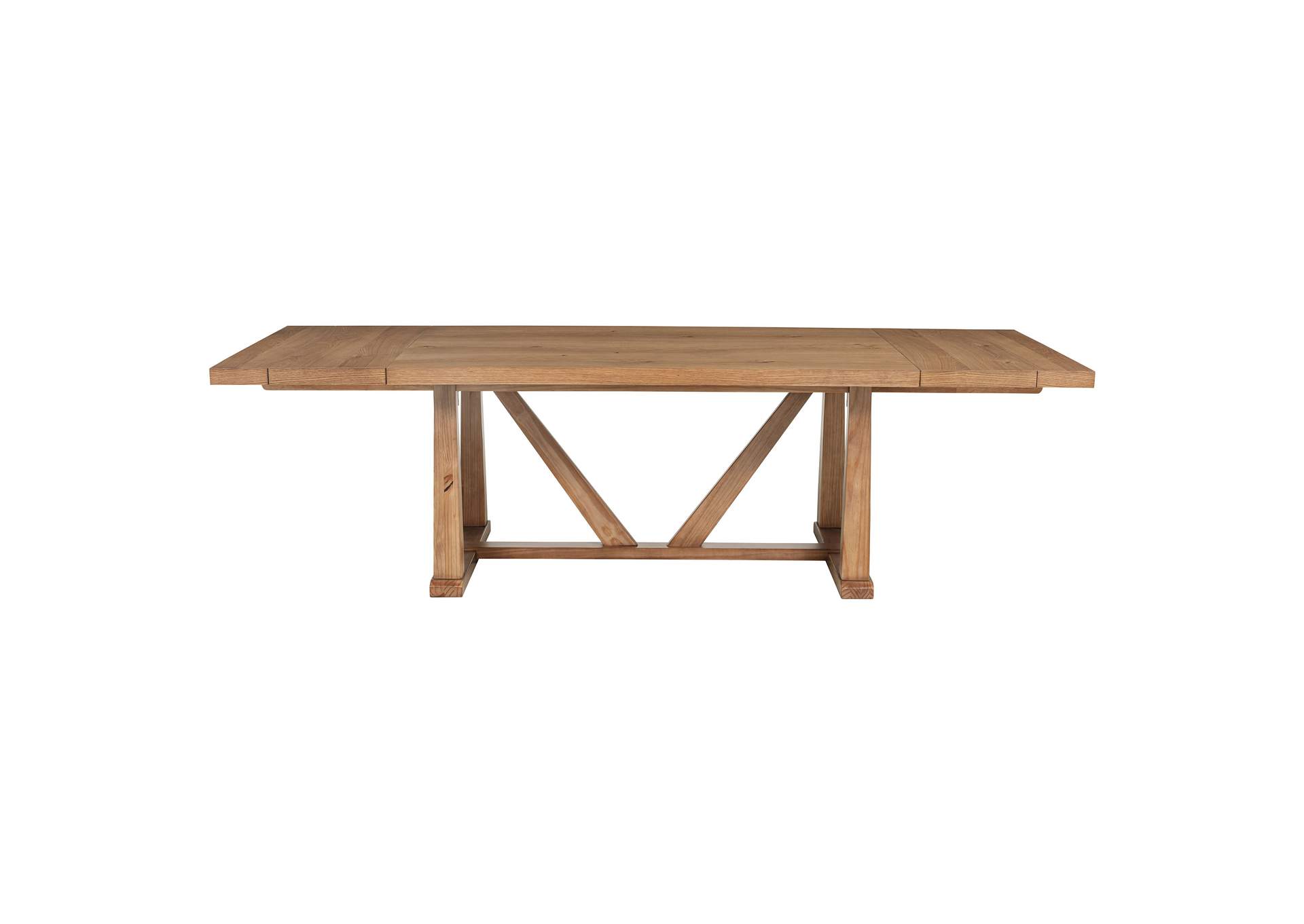 Middleton 106-inch Extension Leaf Dining Table Natural Brown