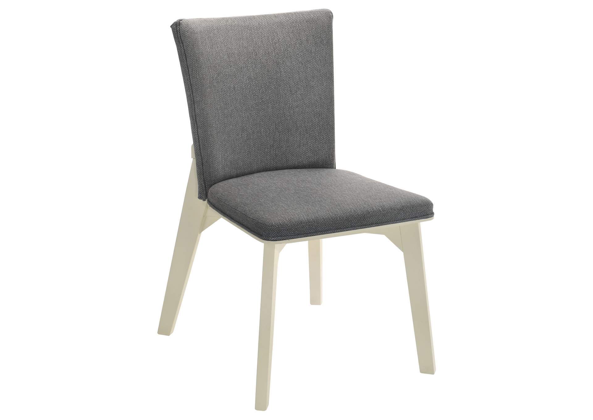 Biloxi Upholstered Dining Side Chair Grey (Set of 2)