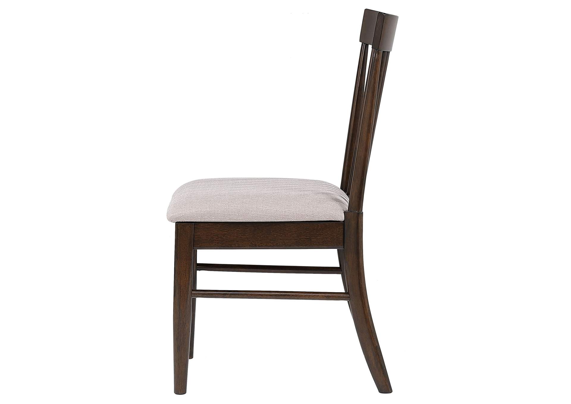 Everton Wood Dining Side Chair Dark Walnut (Set of 2)