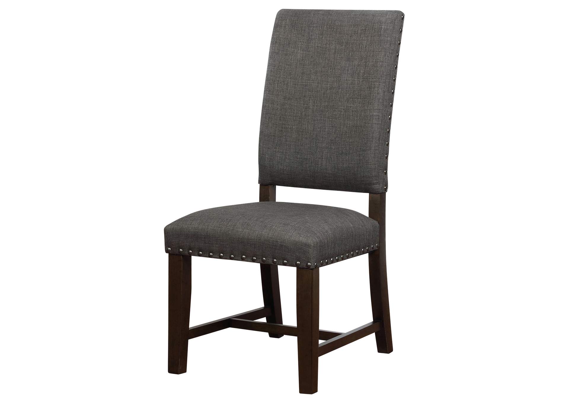 Twain Upholstered Side Chairs Warm Grey (Set of 2)