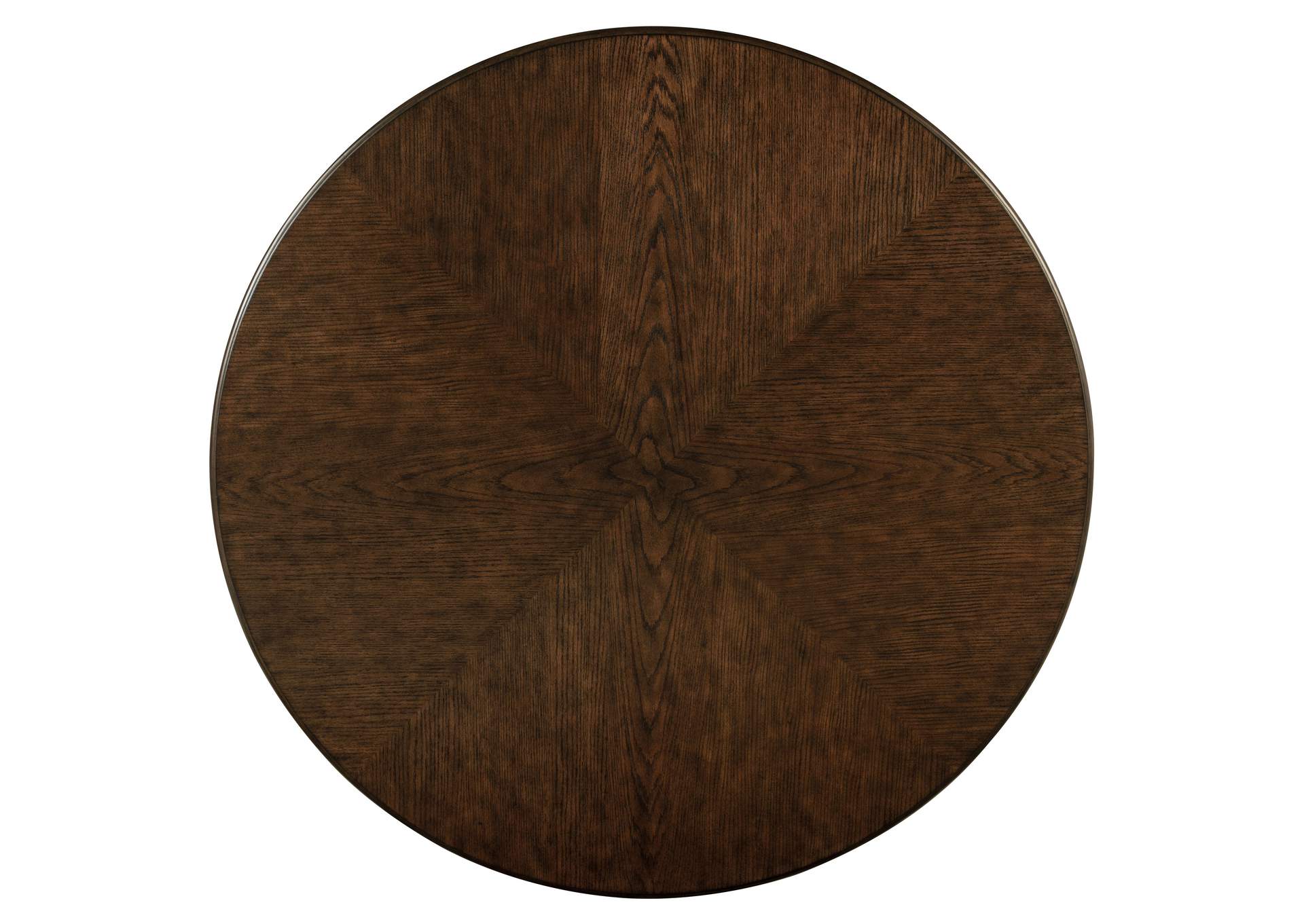 Landon 60-inch Round Wood Pedestal Dining Table Rich Brown