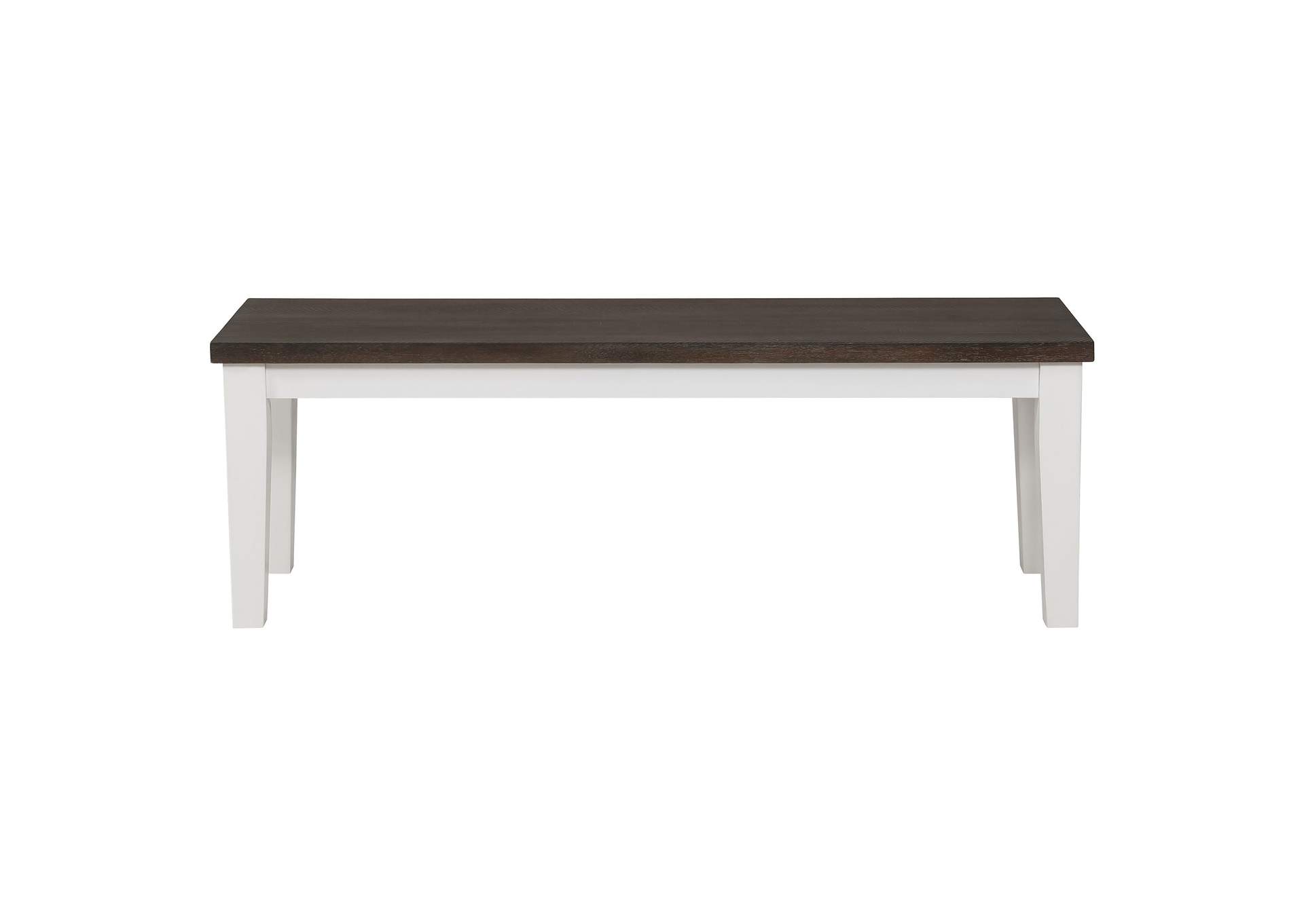 Kingman 6-piece Rectangular Dining Set Espresso and White