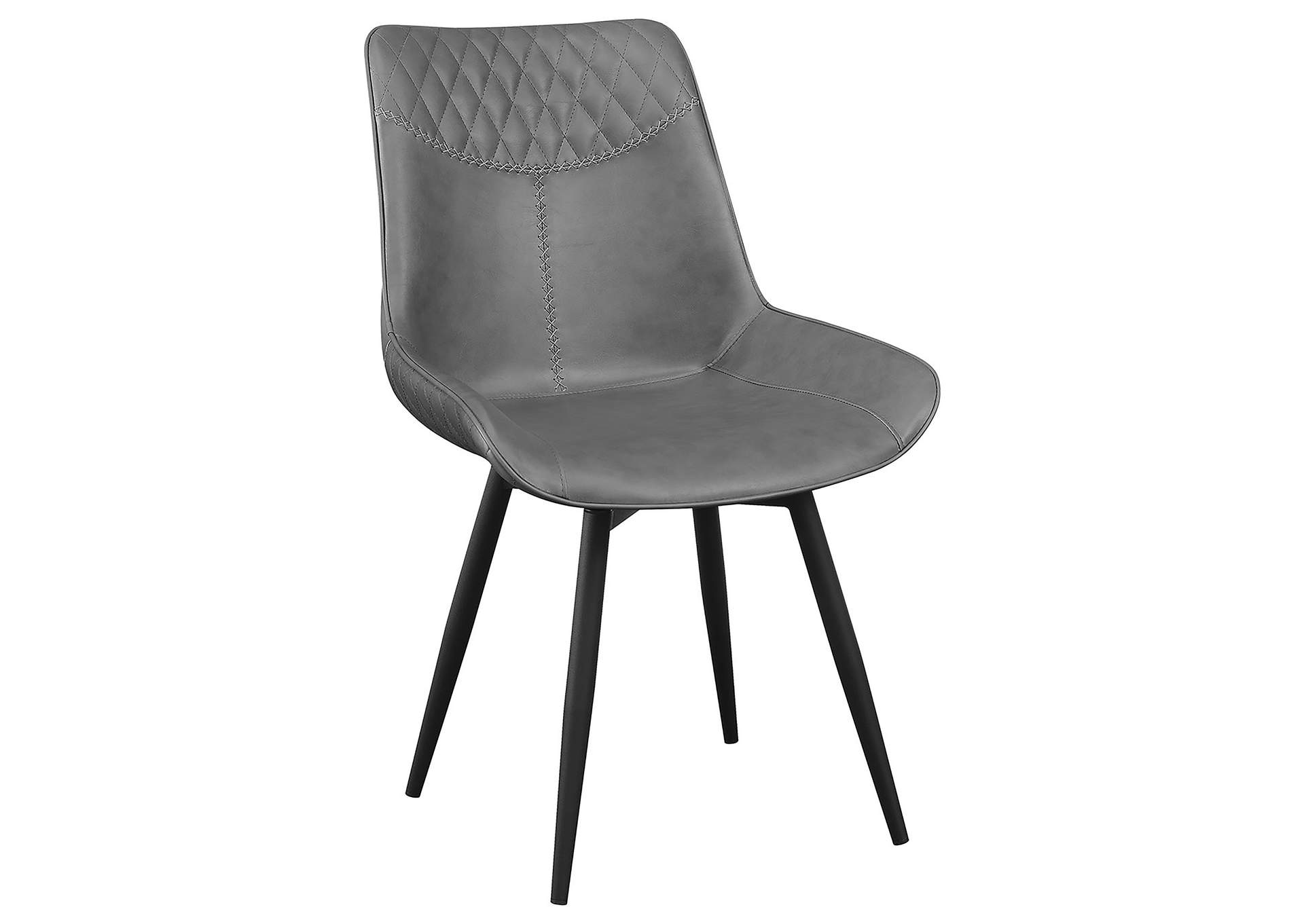 Brassie Upholstered Side Chairs Grey (Set of 2)
