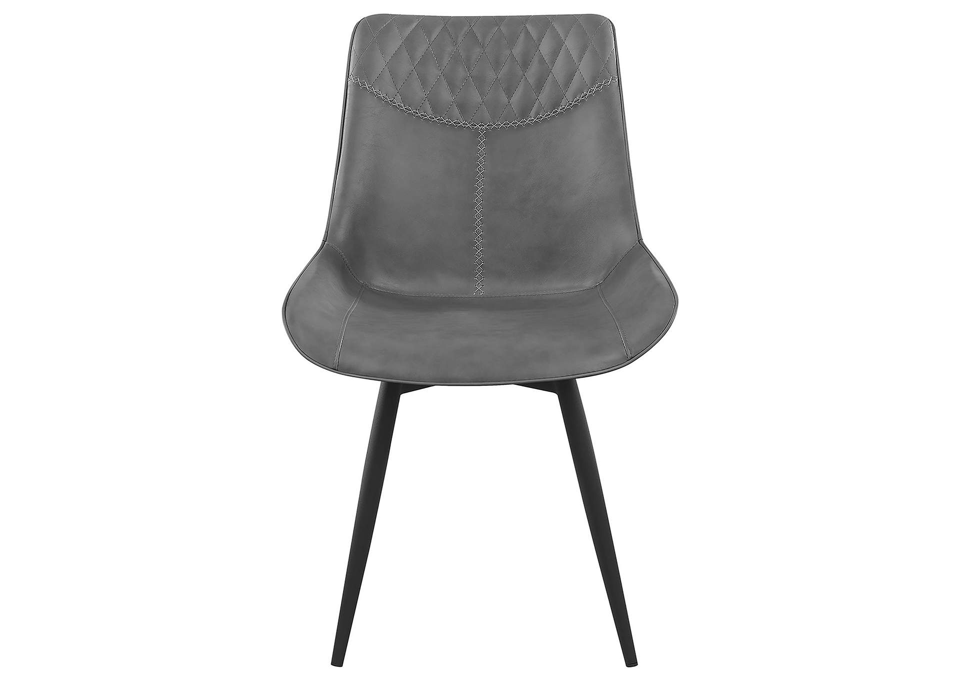 Brassie Upholstered Side Chairs Grey (Set of 2)