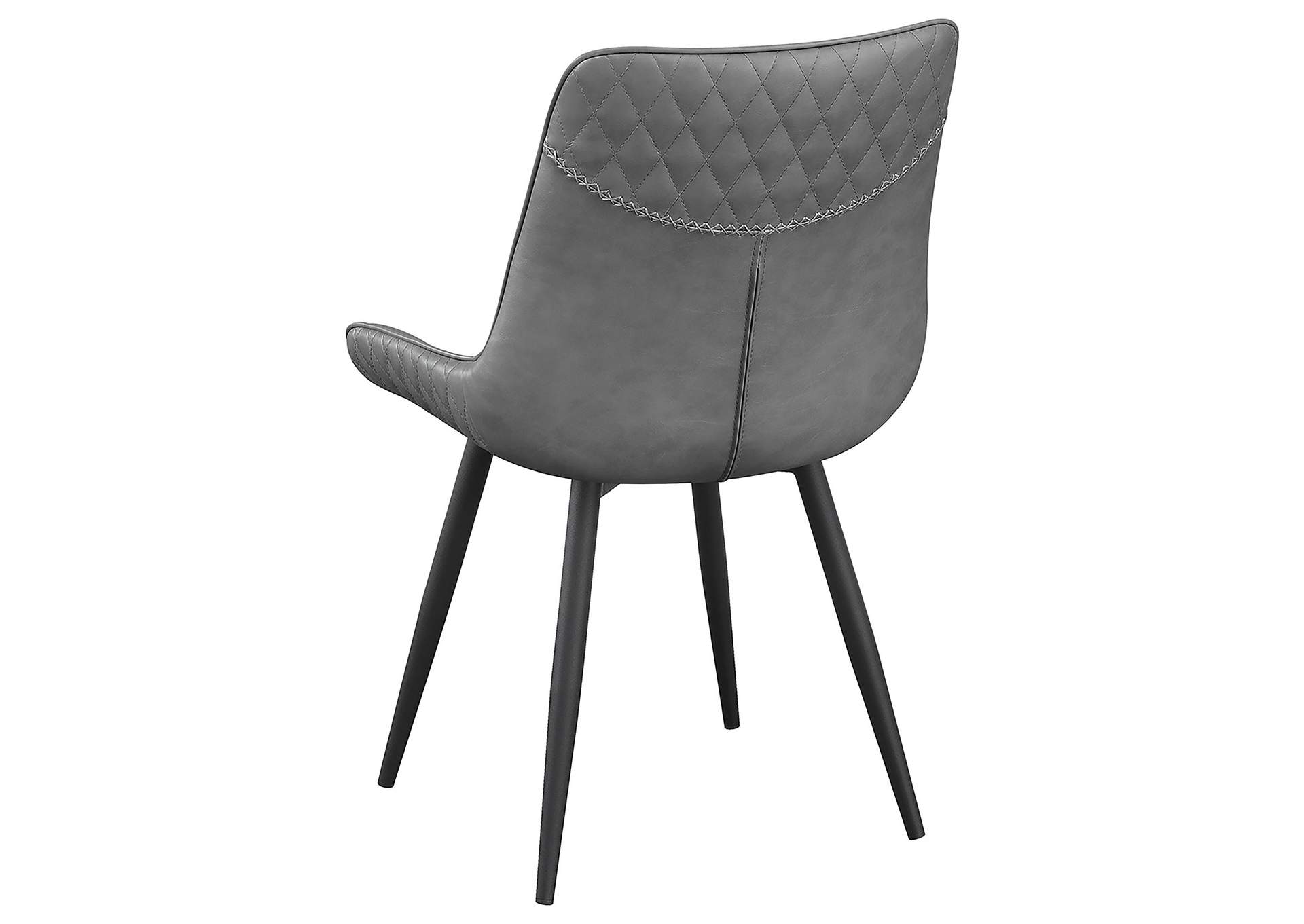 Brassie Upholstered Side Chairs Grey (Set of 2)