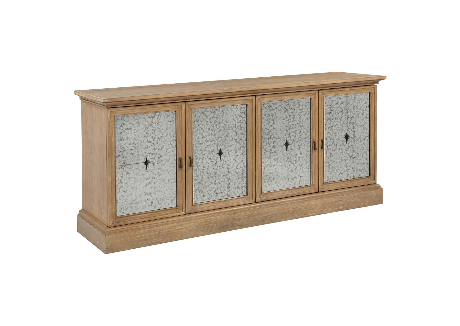 Brockway 4-door Dining Sideboard Buffet Cabinet Barley Brown image 1