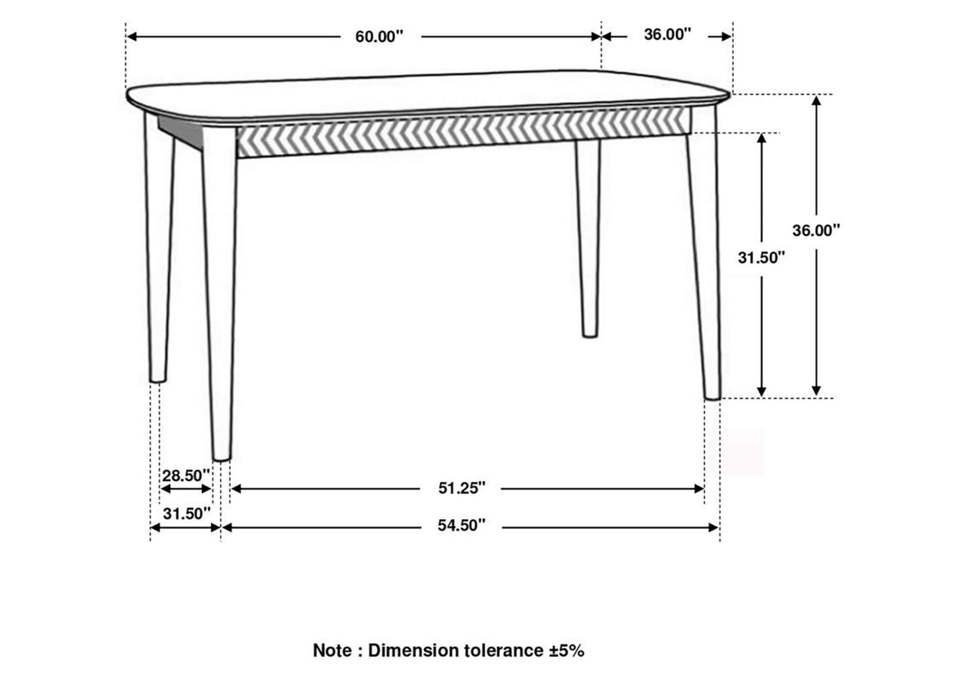 Partridge Rectangular Counter Height Table Natural Sheesham