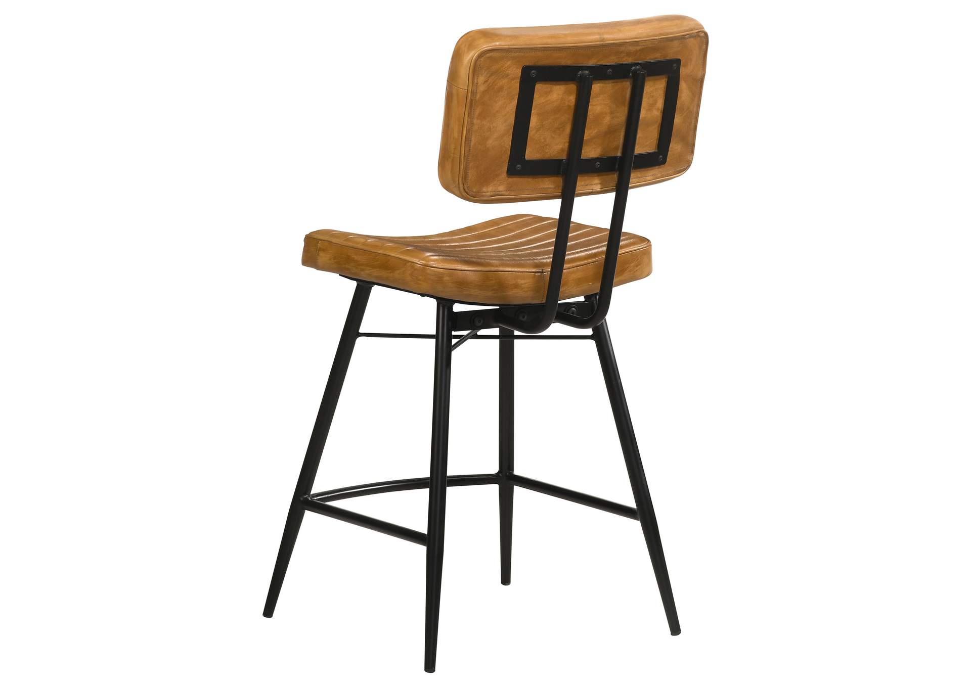 Partridge Leather Counter Chair Antique Camel (Set of 2)
