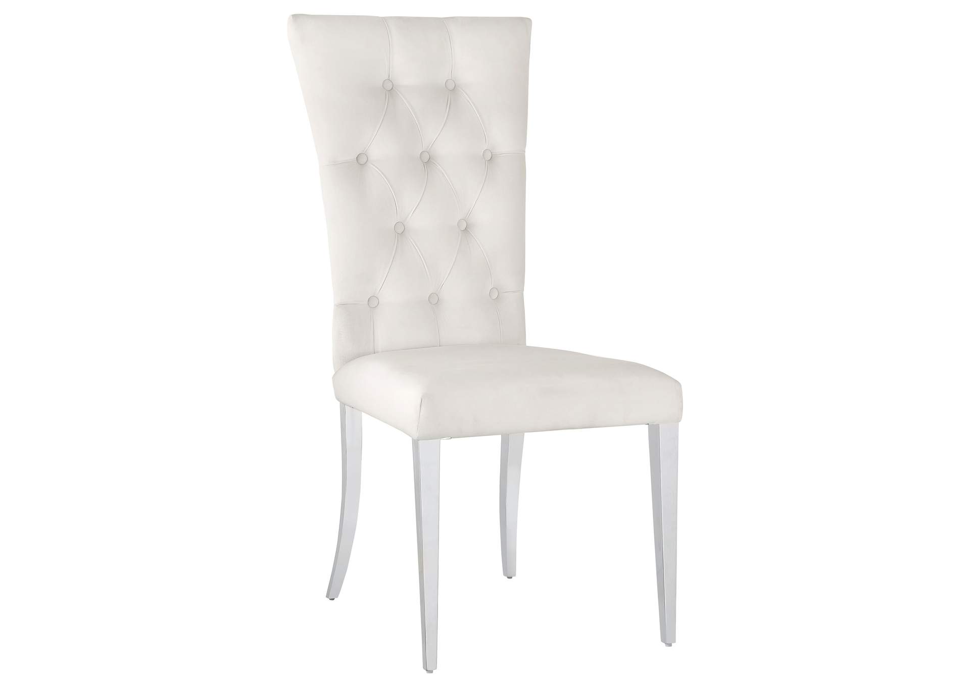 Kerwin 5-piece Dining Room Set White and Chrome