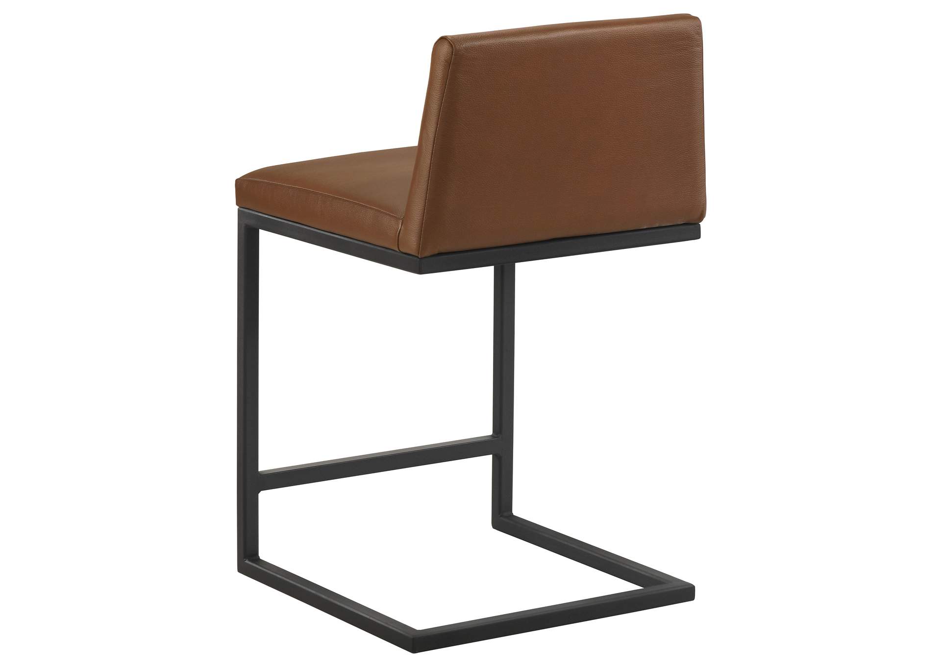 Vardon Genuine Leather Counter Height Chair Dark Brown (Set of 2) image 10