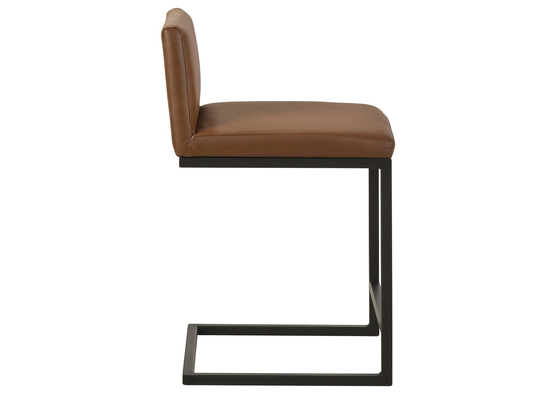 Vardon Genuine Leather Counter Height Chair Dark Brown (Set of 2) image 12