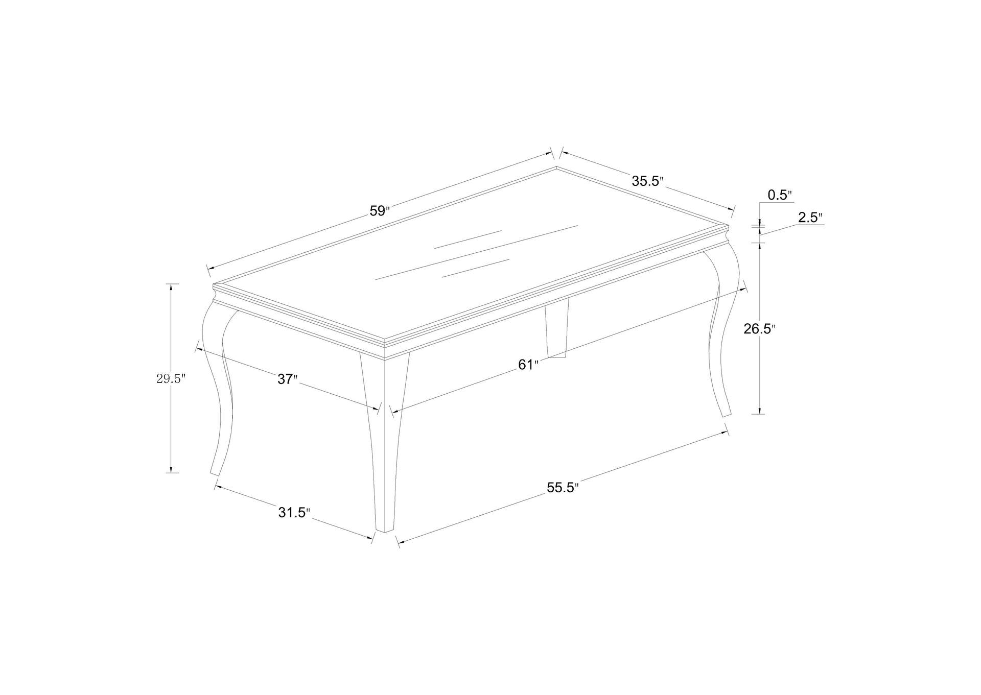 DINING TABLE 5 PC SET