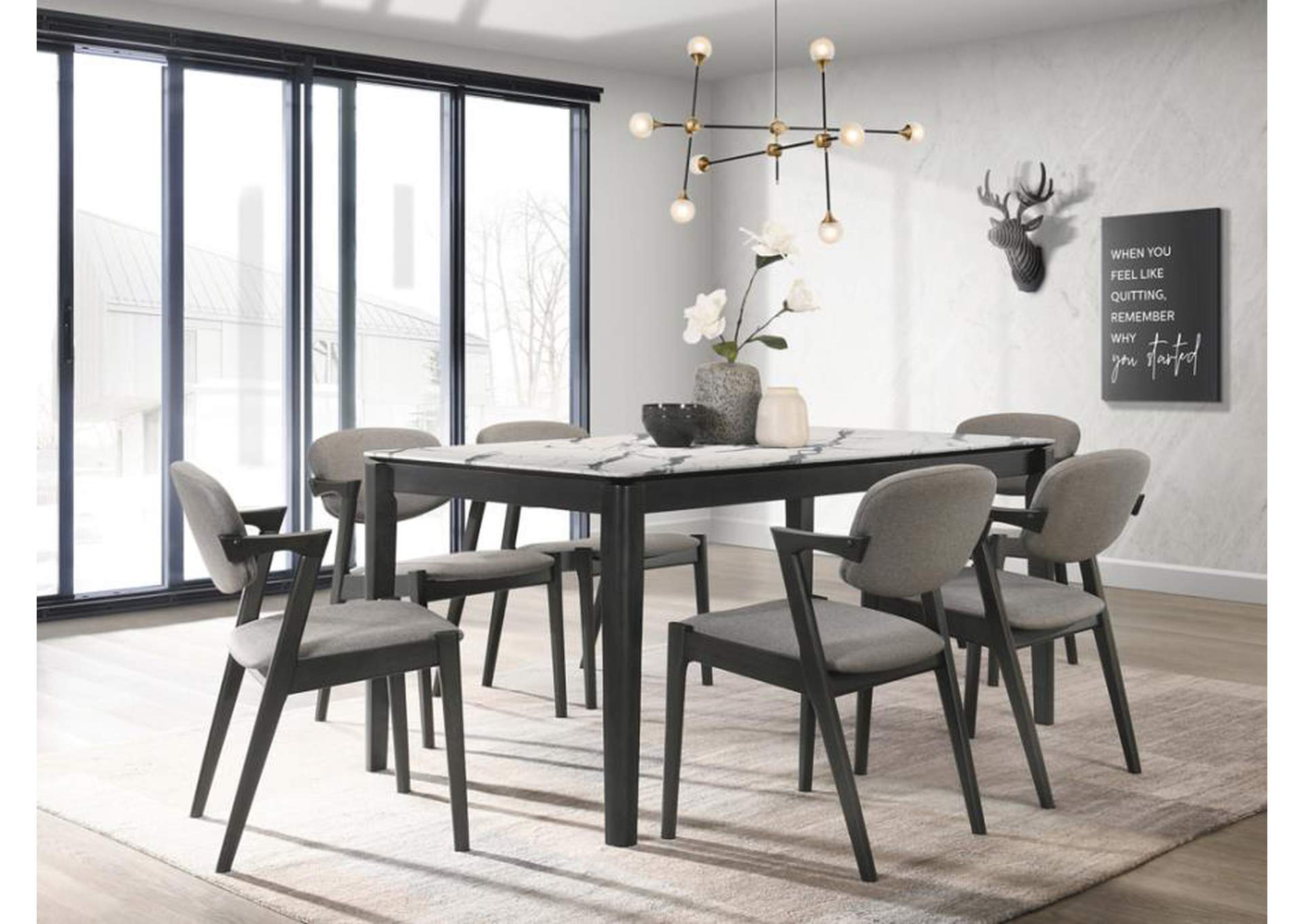 Stevie 5-piece Rectangular Dining Set image 1