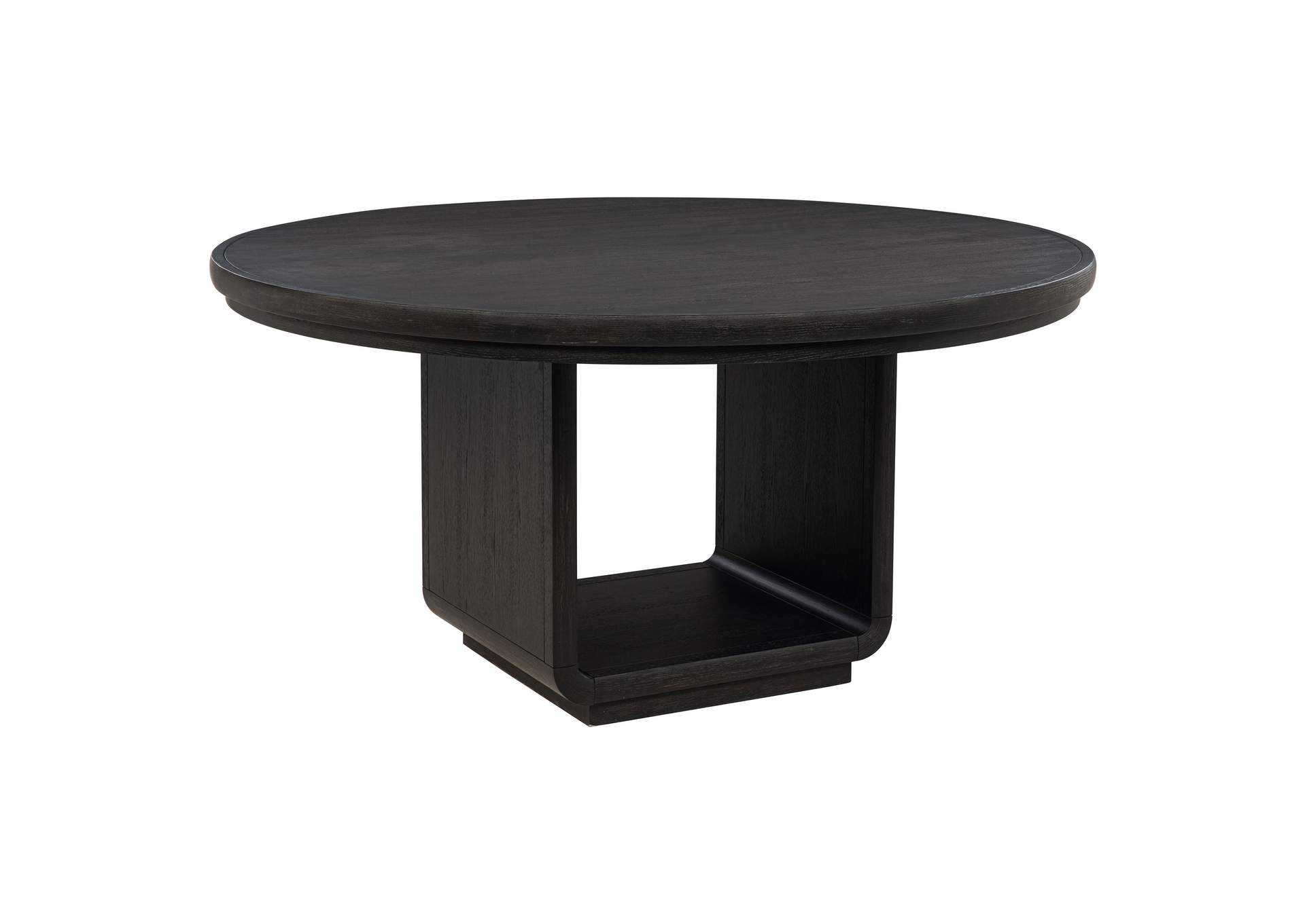 Leandro 5-piece Round Dining Table Set Burnished Black image 4