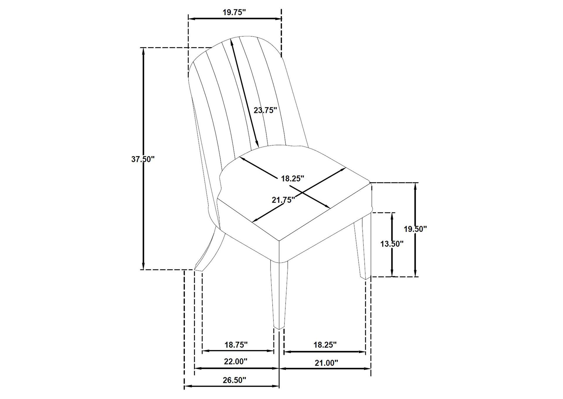 Leandro 5-piece Round Dining Table Set Burnished Black image 16