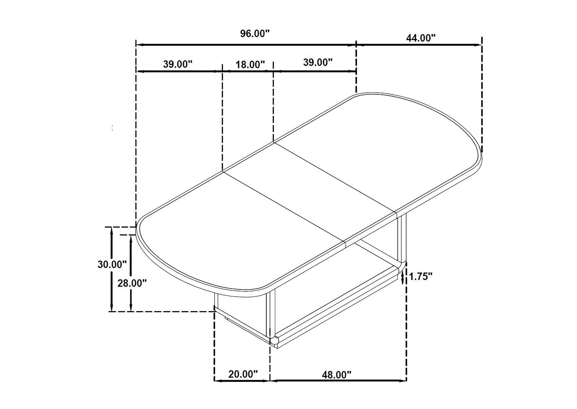 Leandro 7-piece Rectangular Dining Table Set Burnished Black image 7