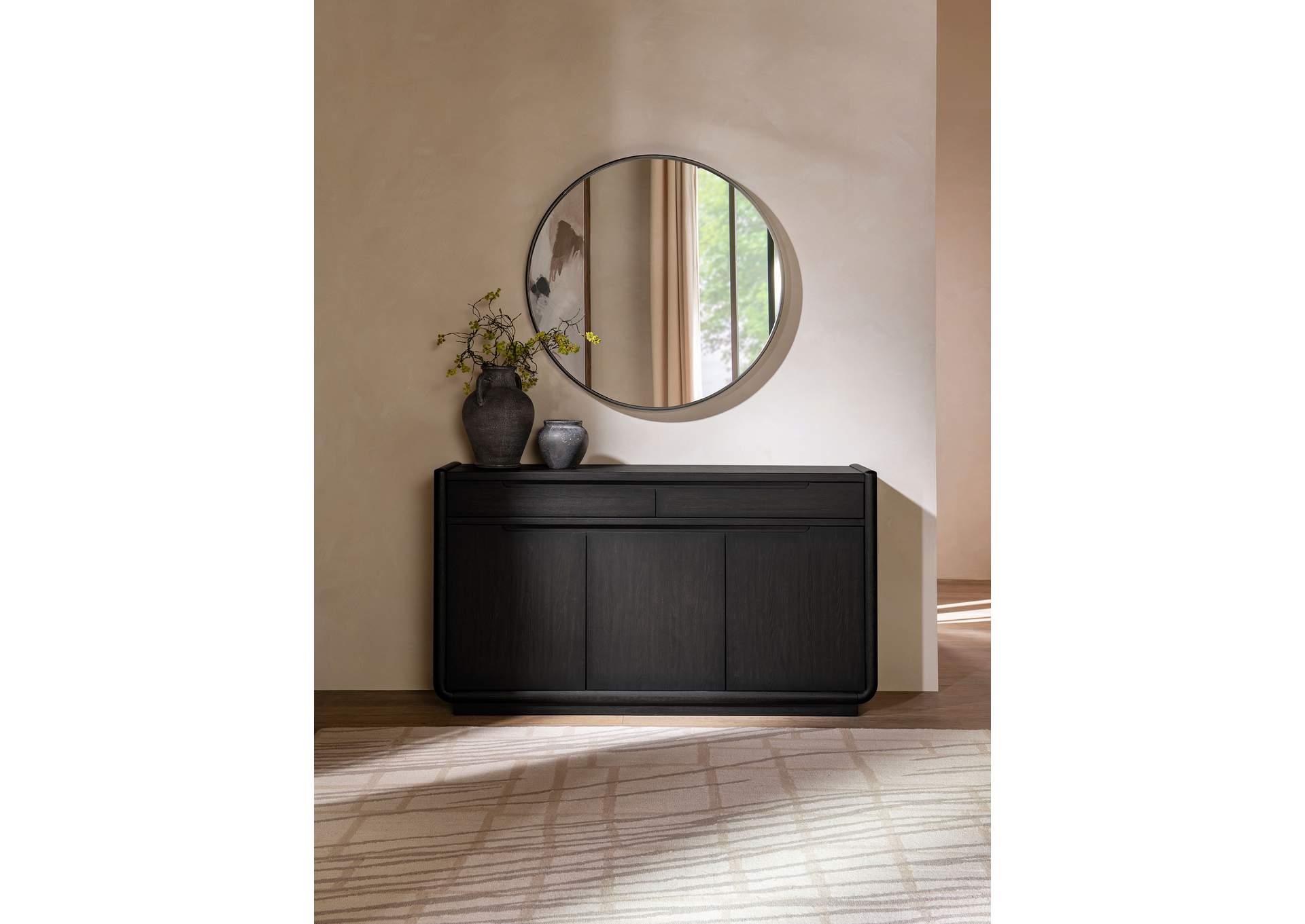 Leandro 2-drawer Dining Sideboard Server Burnished Black image 3