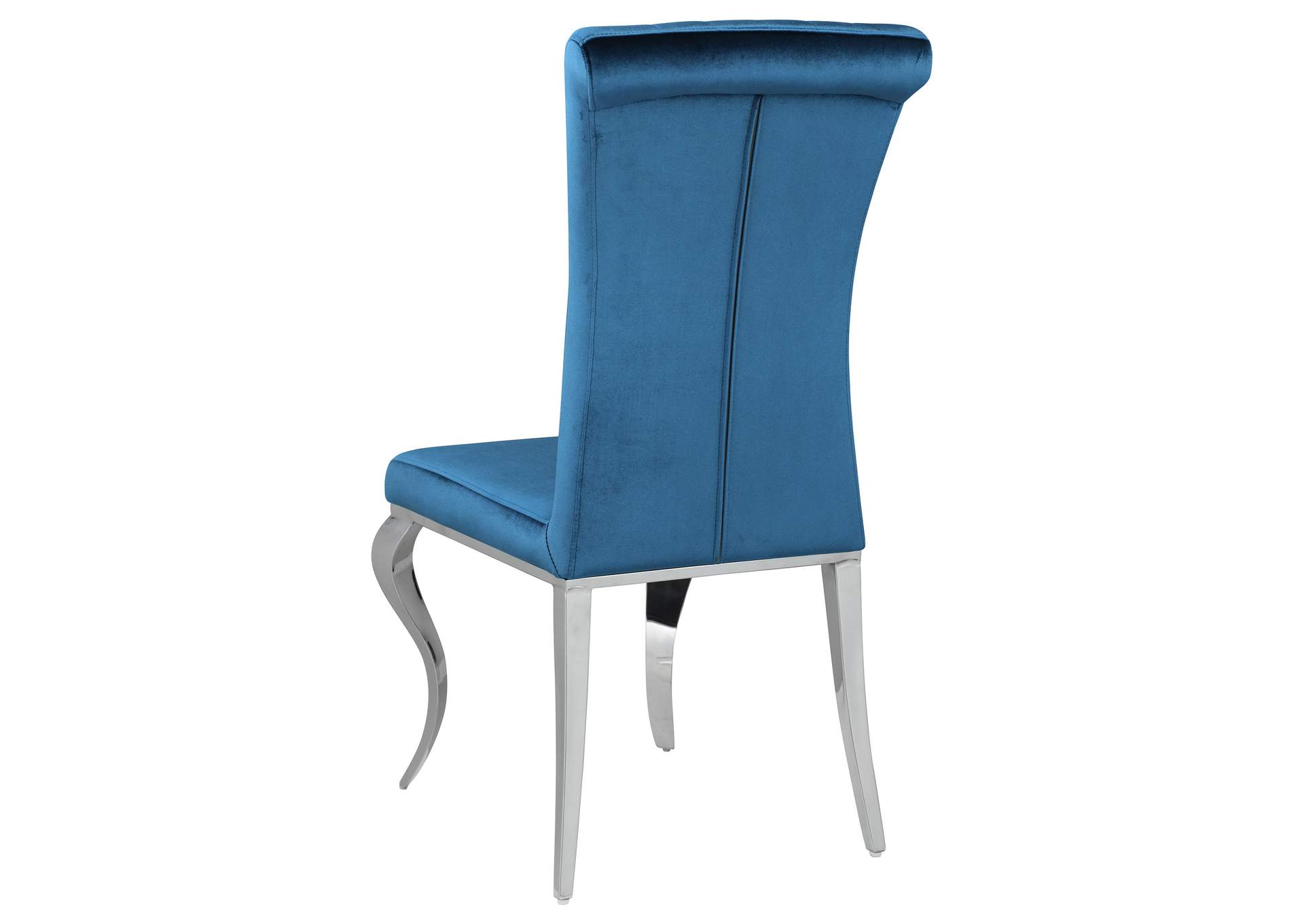 Quinn 5-piece Hexagon Pedestal Dining Room Set Mirror and Teal
