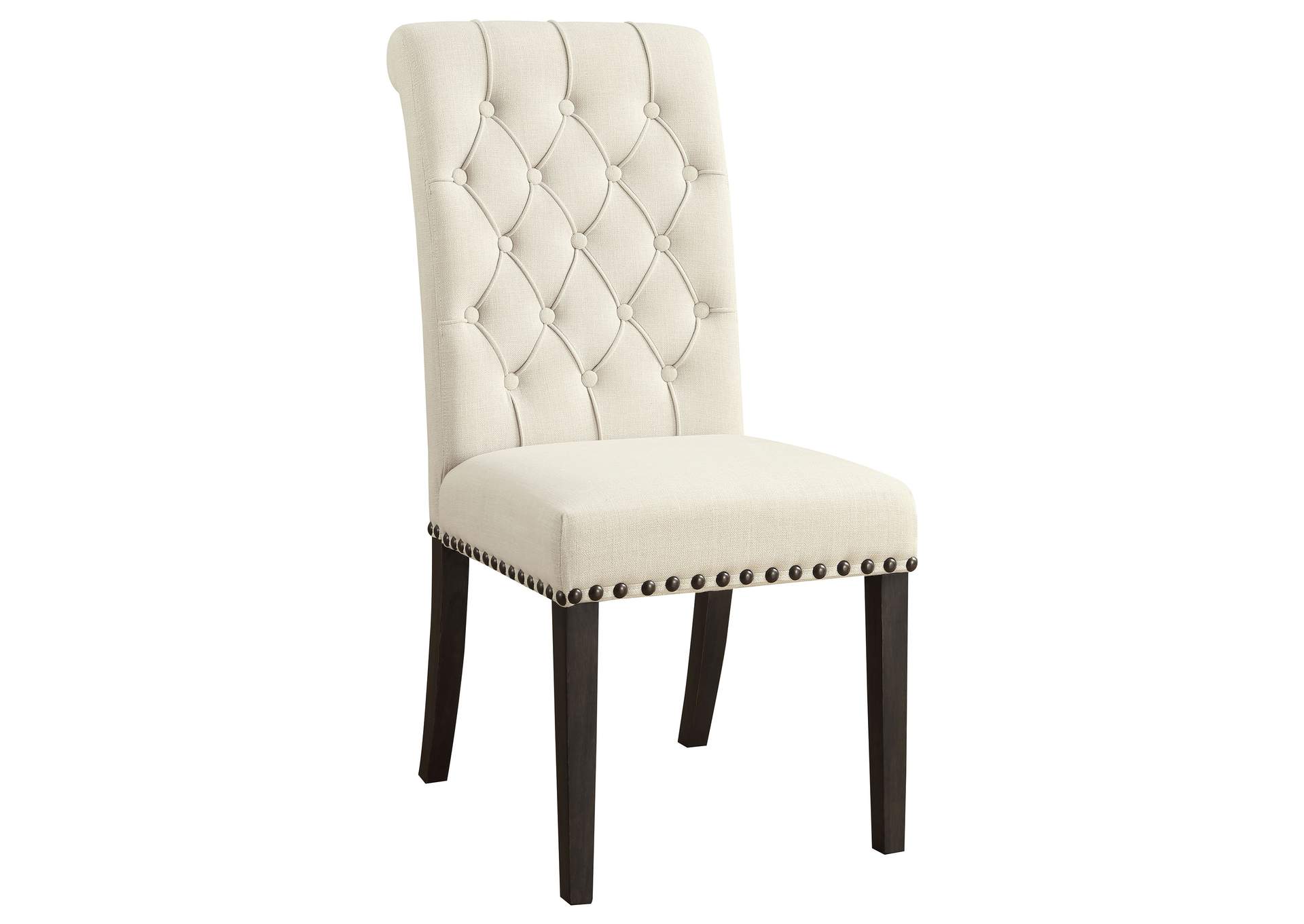 Phelps Rectangular Trestle Dining Set Antique Noir and Beige