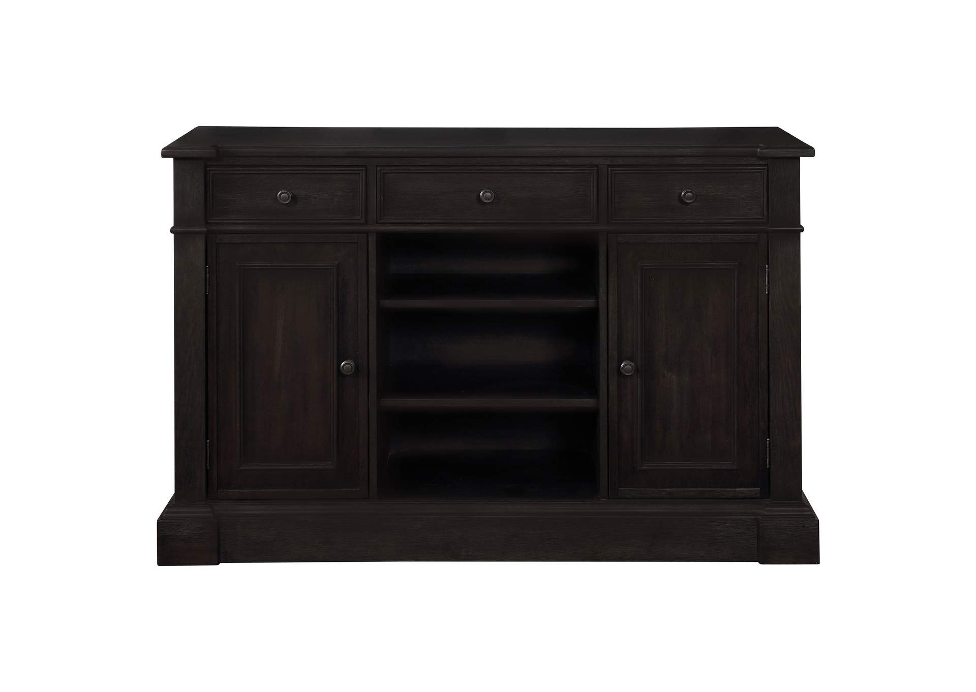 Phelps 2-door Sideboard Buffet Cabinet Distressed Noir