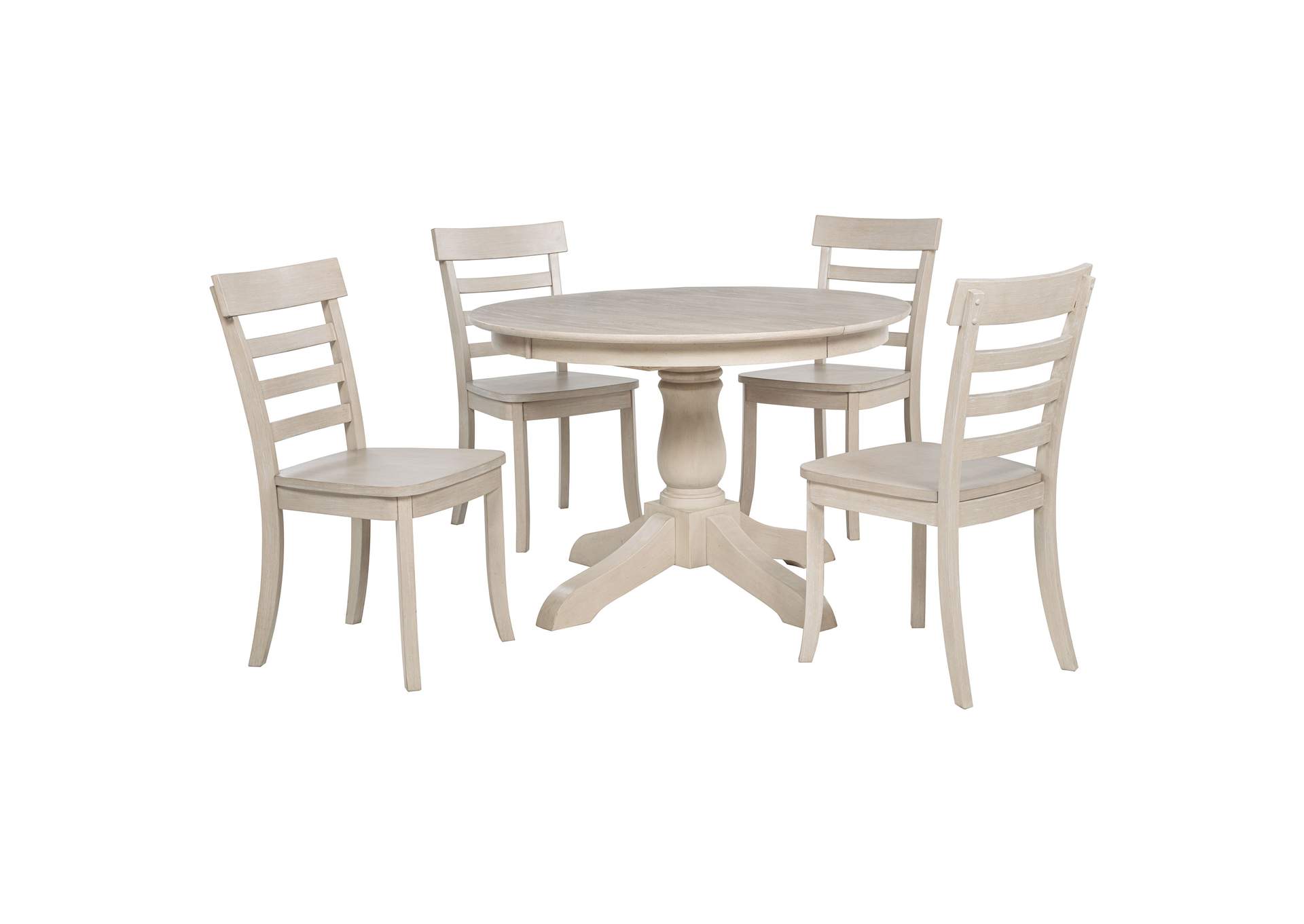 Orrison 5-piece Oval 62-inch Extension Leaf Dining Set Linen image 1