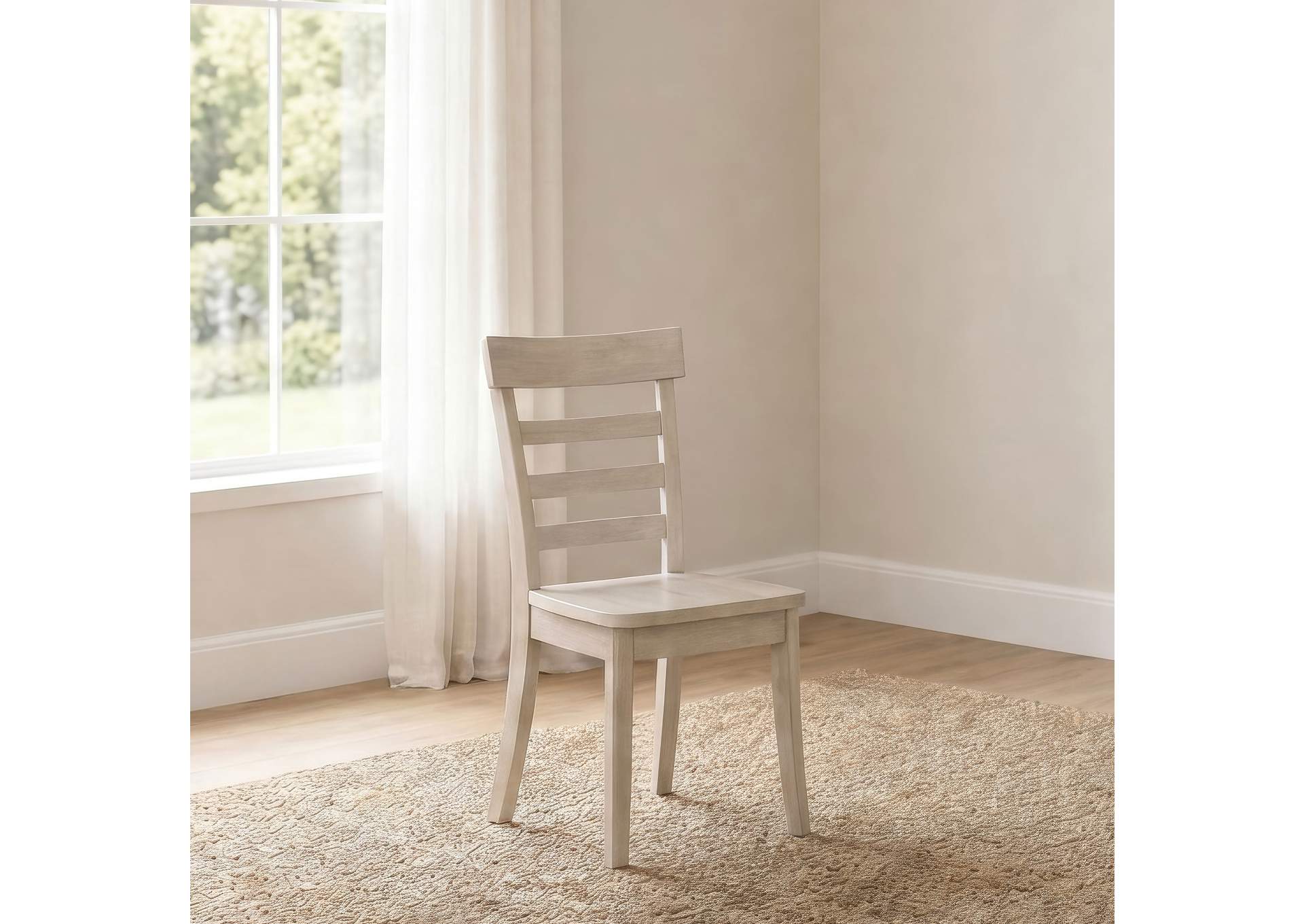 Orrison Ladder Back Dining Side Chair Linen (Set of 2) image 4
