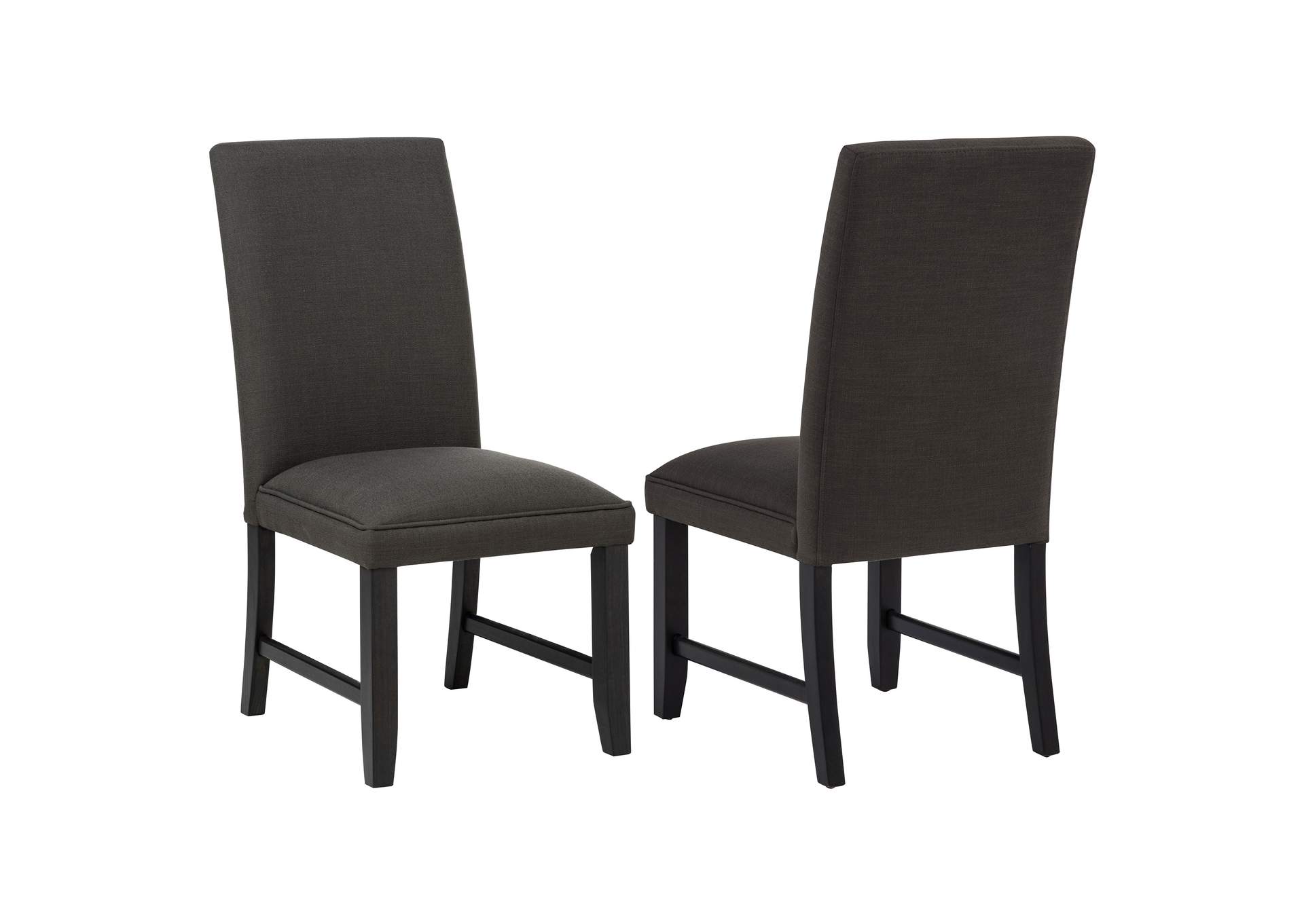 Berning Fabric Upholstered Parson Side Chair Charcoal Grey (Set of 2) image 1