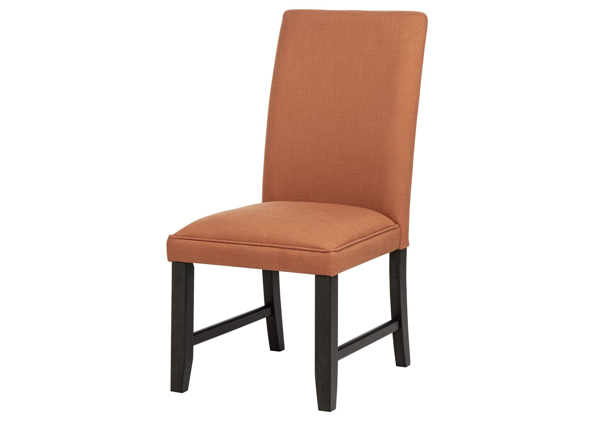 Berning Fabric Upholstered Parson Side Chair Salmon Orange (Set of 2) image 5