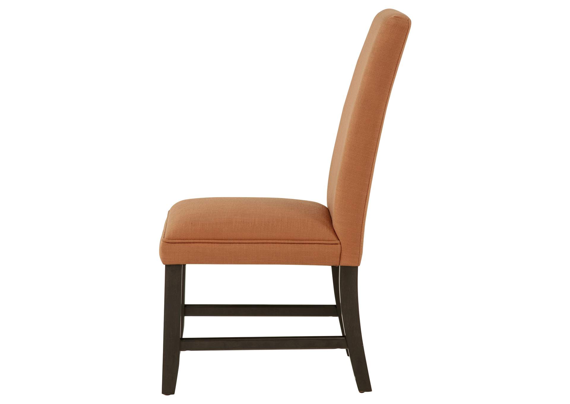 Berning Fabric Upholstered Parson Side Chair Salmon Orange (Set of 2) image 6