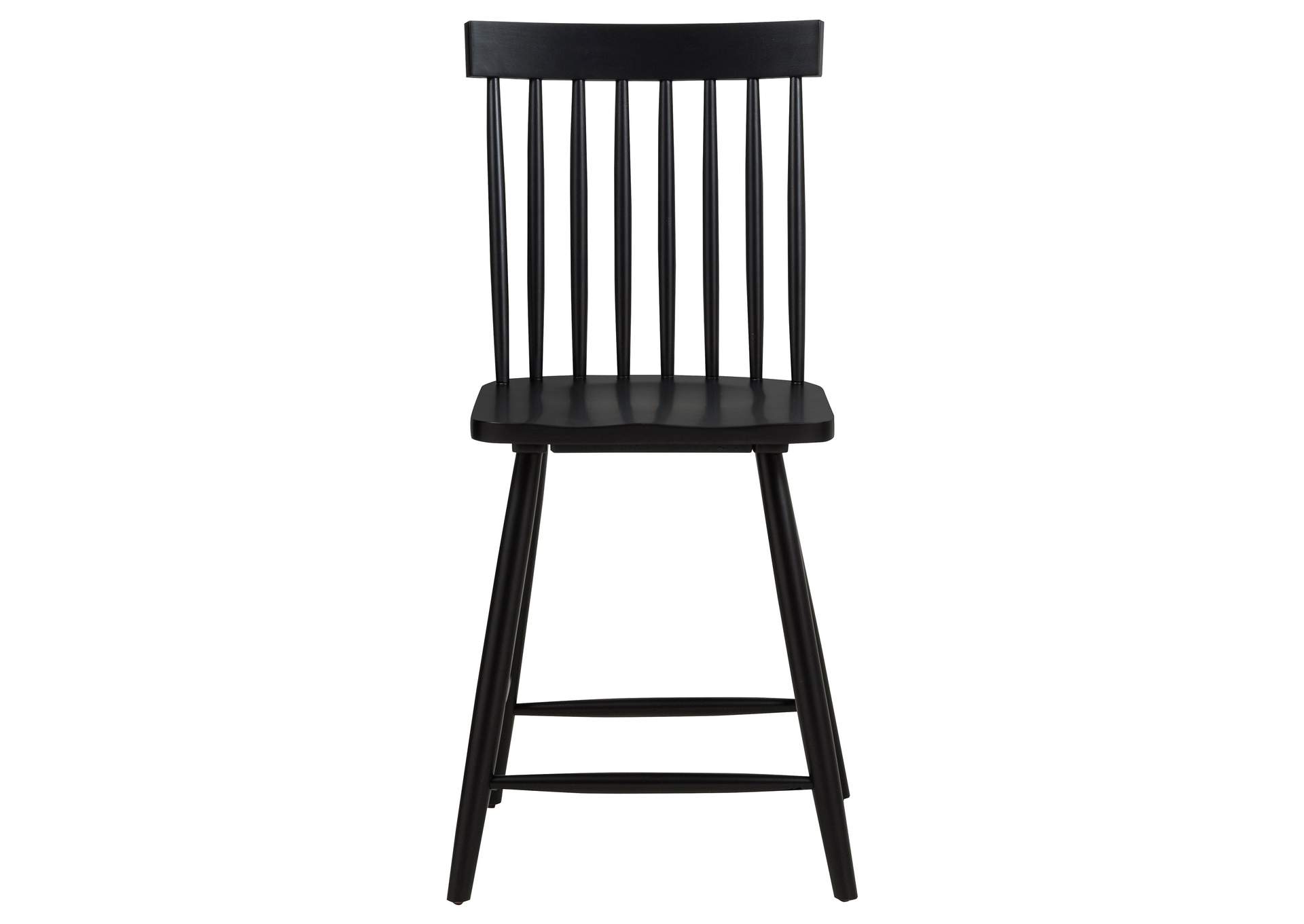 Andrews Windsor Counter Height Dining Side Chair Black (Set of 2) image 5