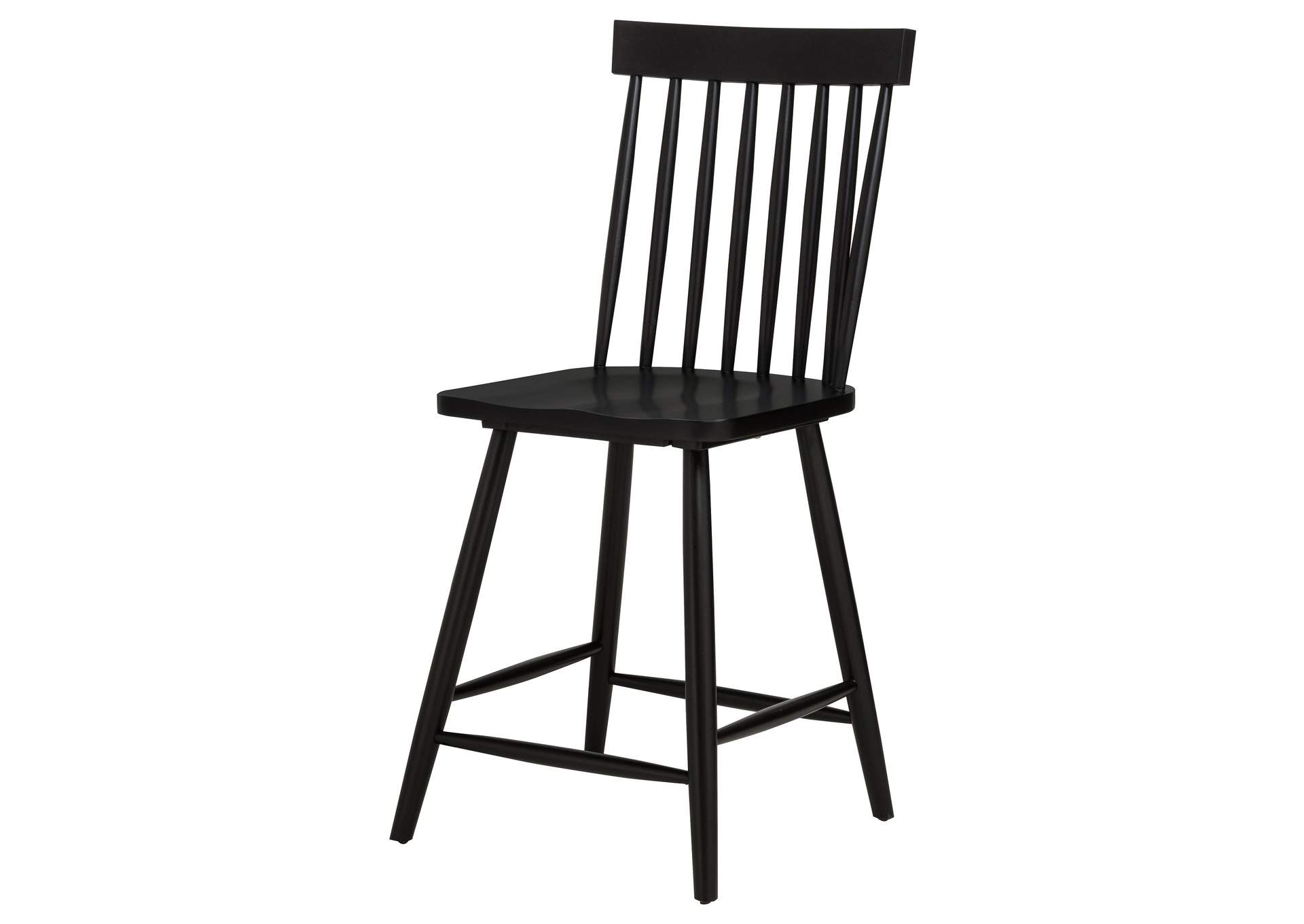 Andrews Windsor Counter Height Dining Side Chair Black (Set of 2) image 6