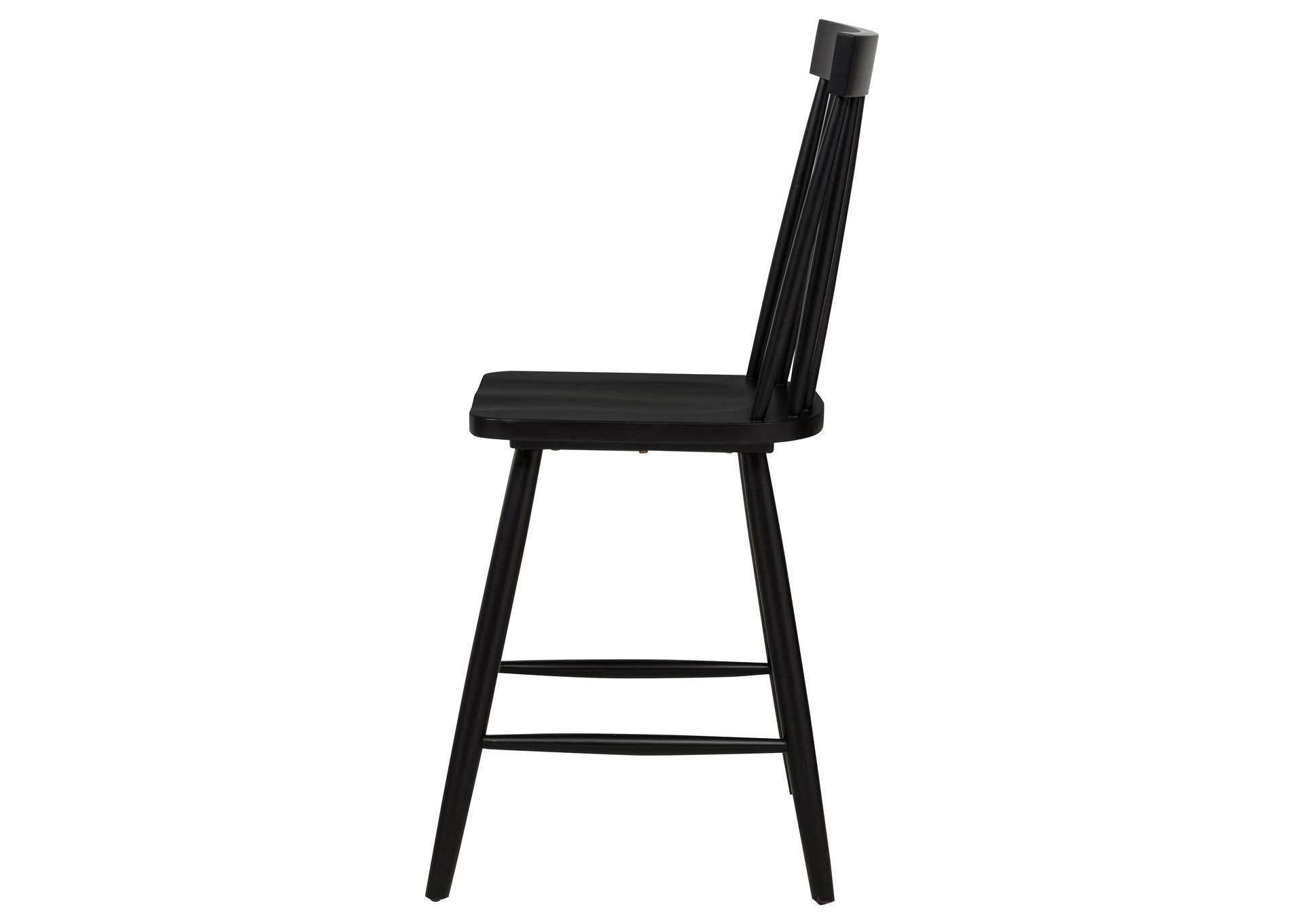 Andrews Windsor Counter Height Dining Side Chair Black (Set of 2) image 7