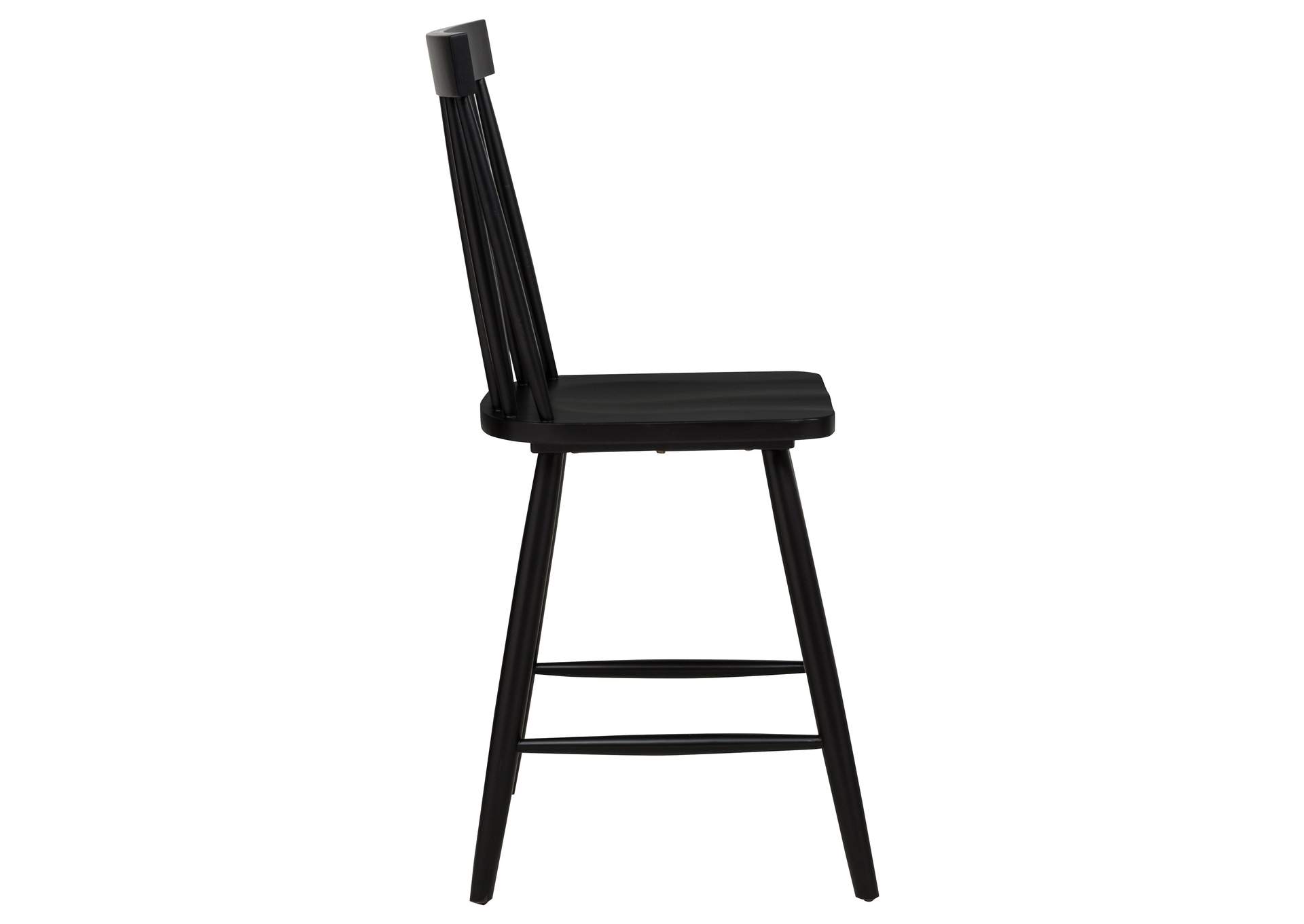 Andrews Windsor Counter Height Dining Side Chair Black (Set of 2) image 11