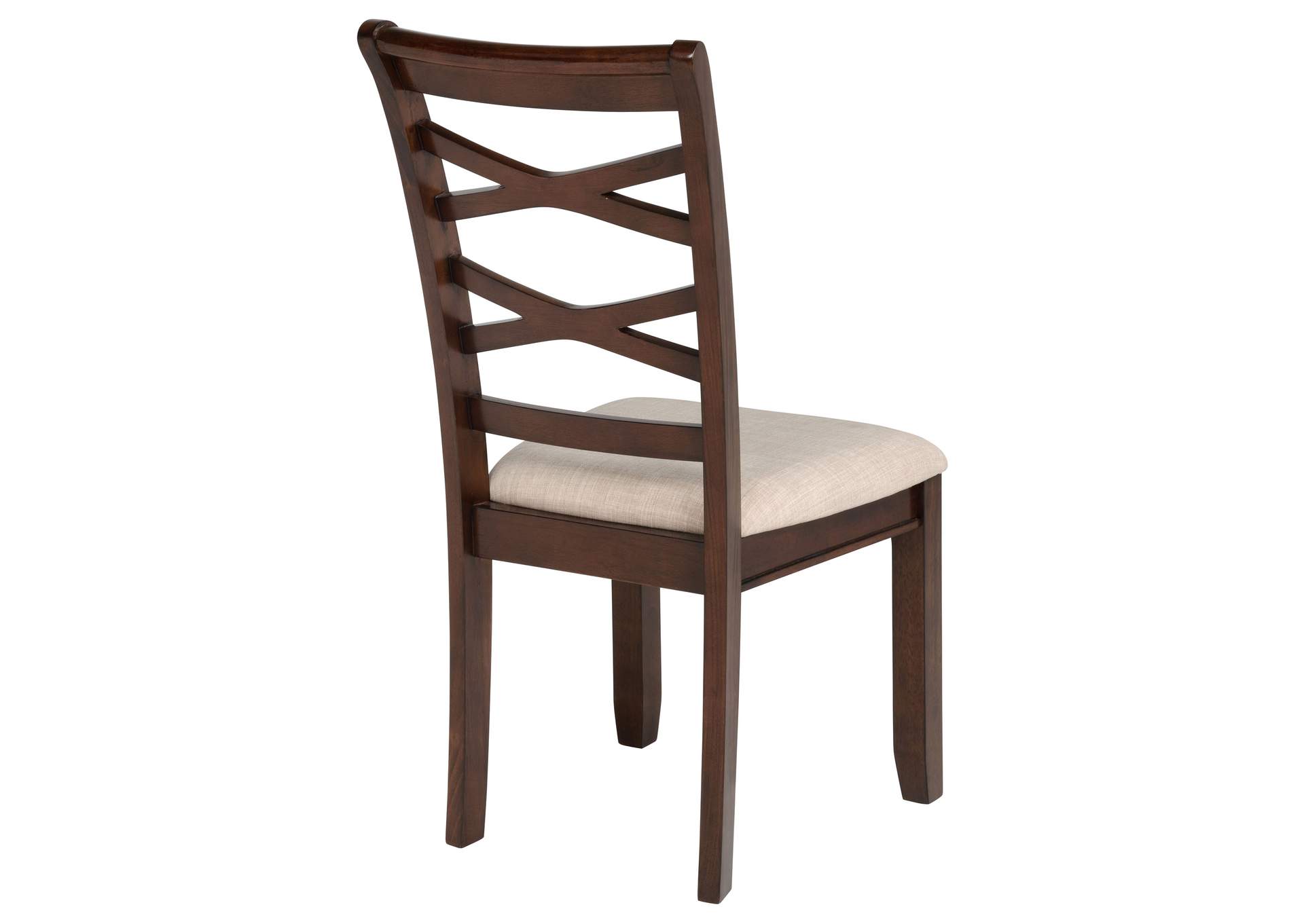 Barton 5-piece Round Wood Dining Table Set Dark Brown image 8