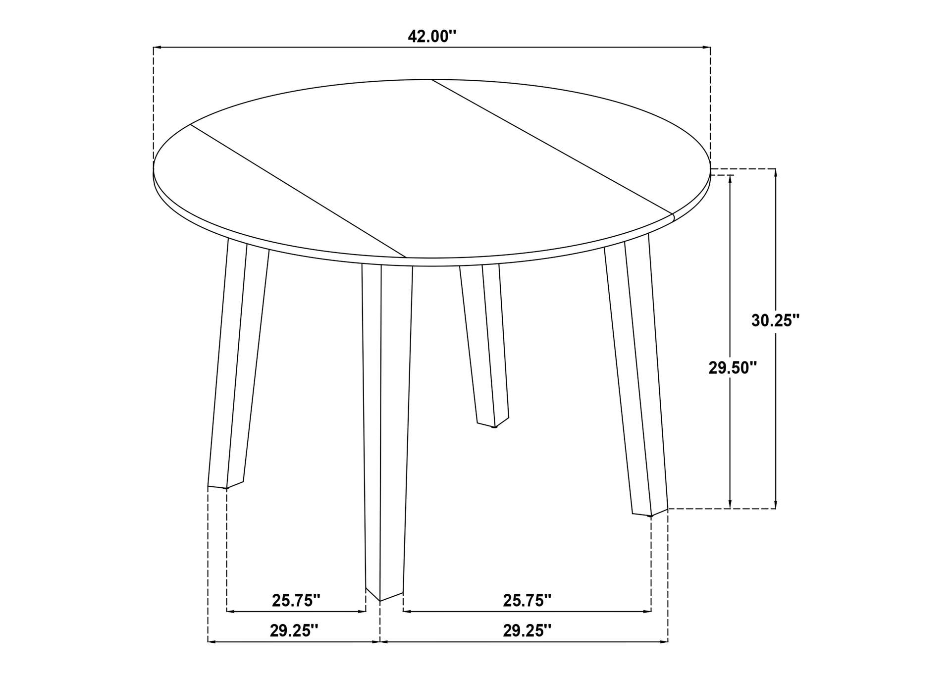 Barton 5-piece Round Wood Dining Table Set Dark Brown image 9