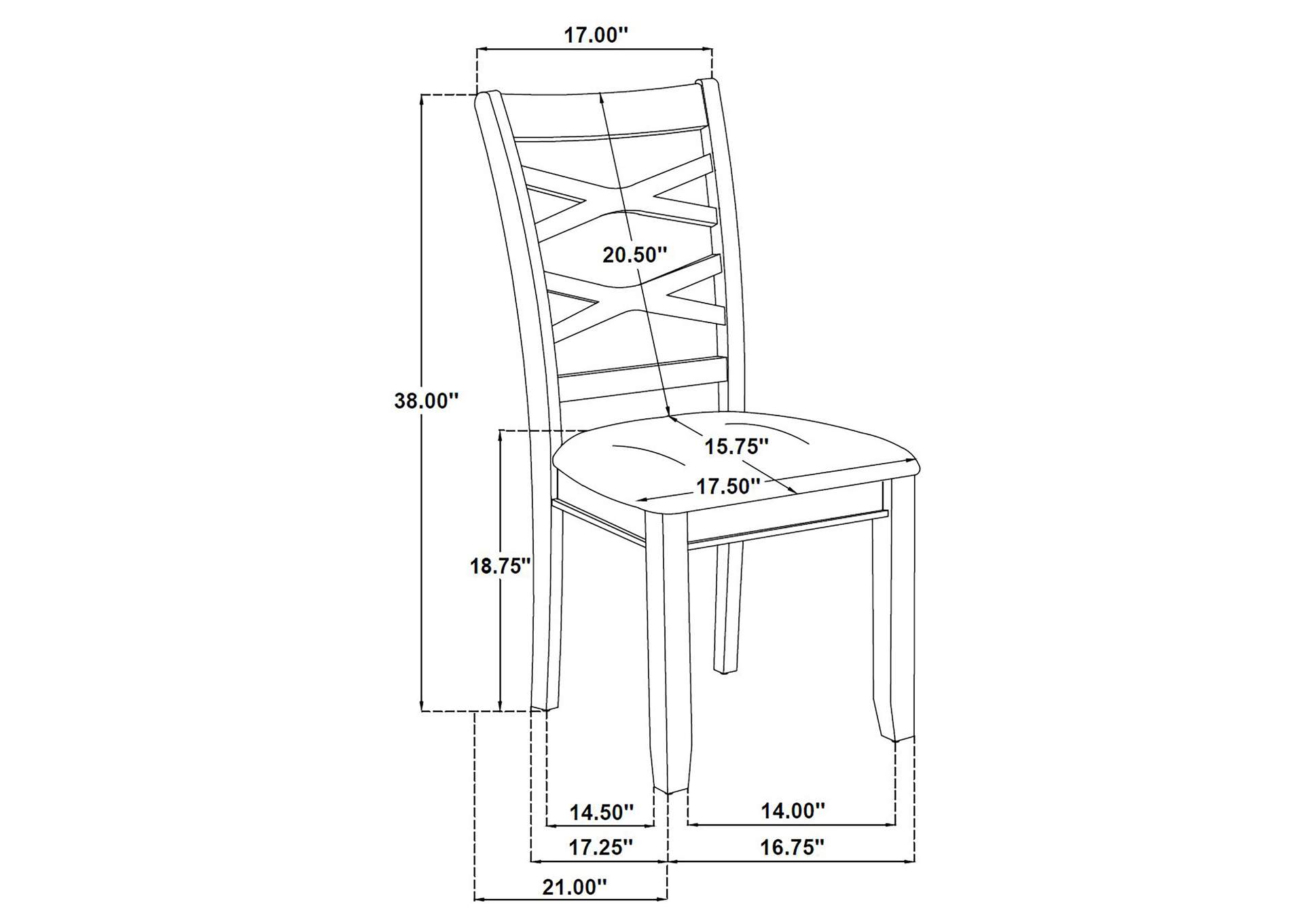 Barton 5-piece Round Wood Dining Table Set Dark Brown image 6