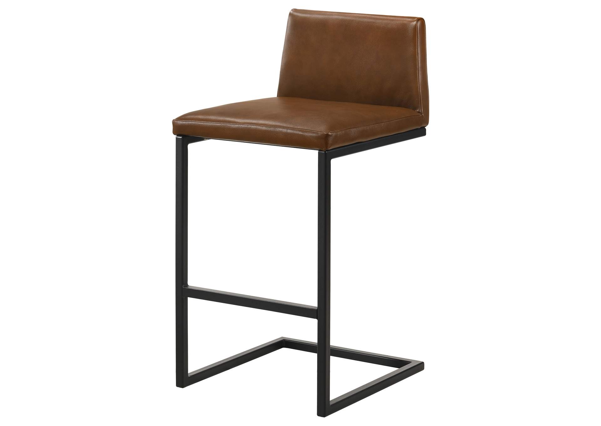 Vardon Genuine Leather Bar Stool Dark Brown (Set of 2) image 5