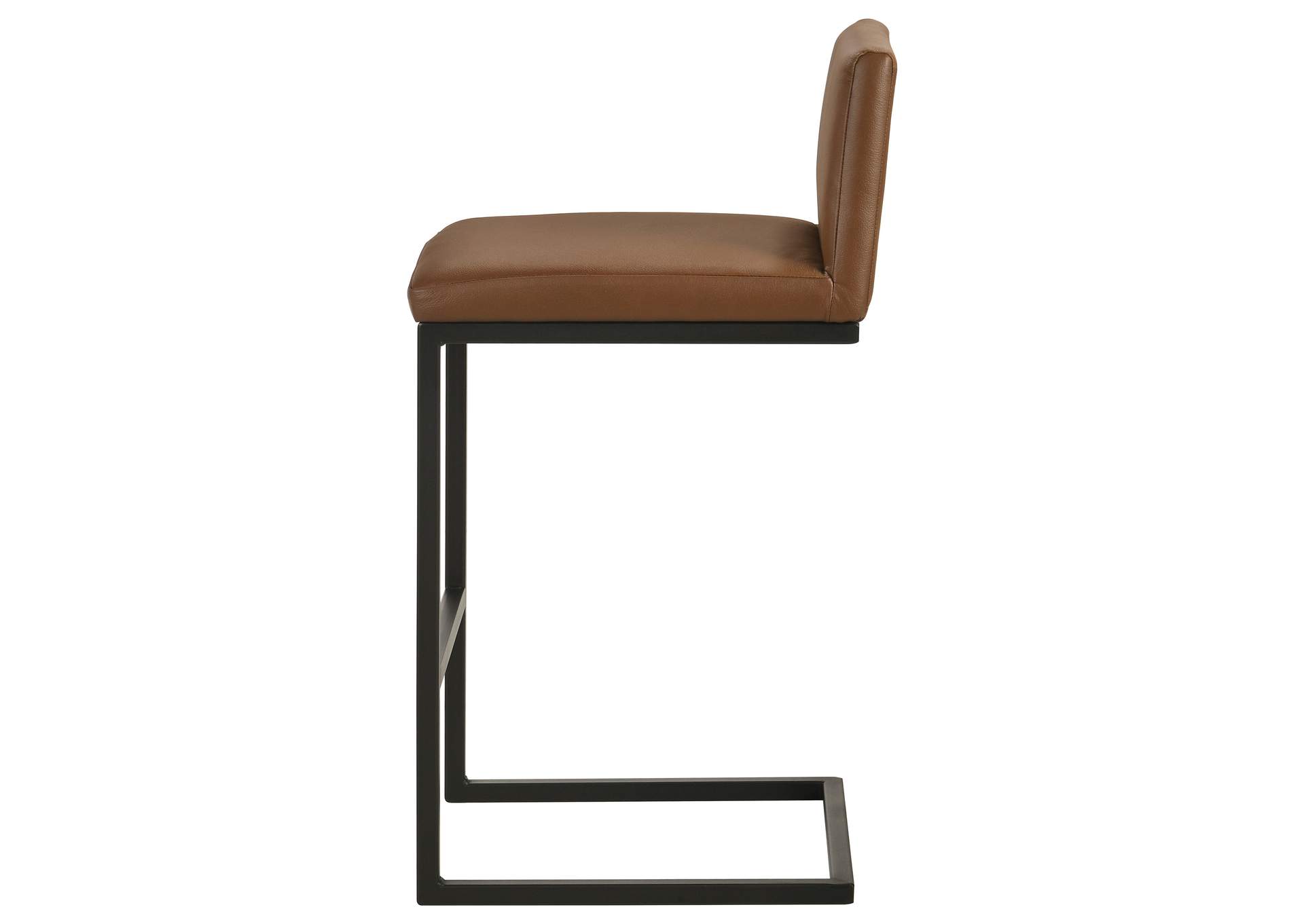 Vardon Genuine Leather Bar Stool Dark Brown (Set of 2) image 7