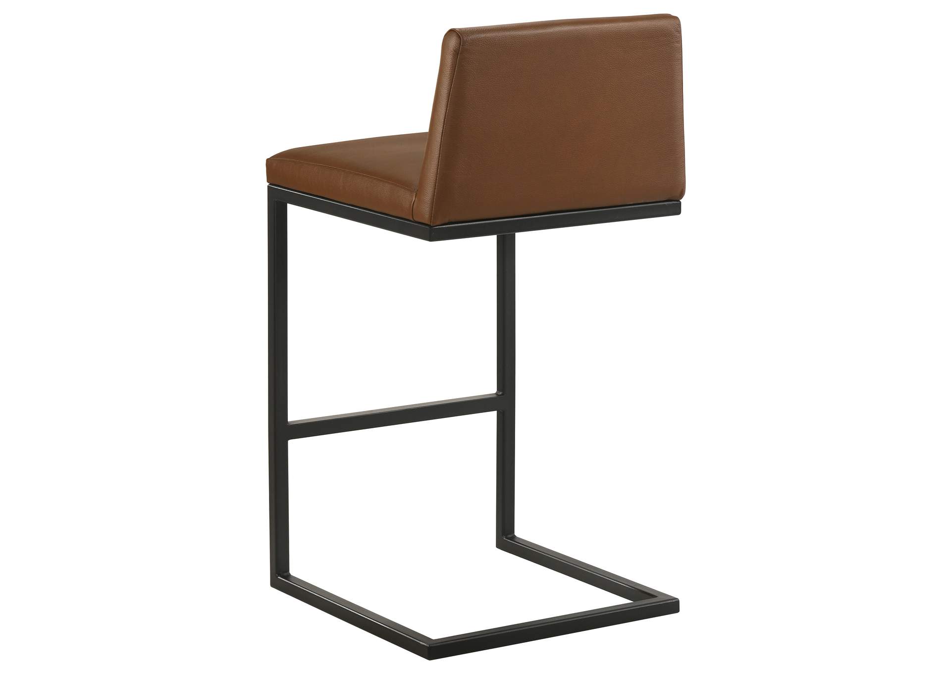 Vardon Genuine Leather Bar Stool Dark Brown (Set of 2) image 9