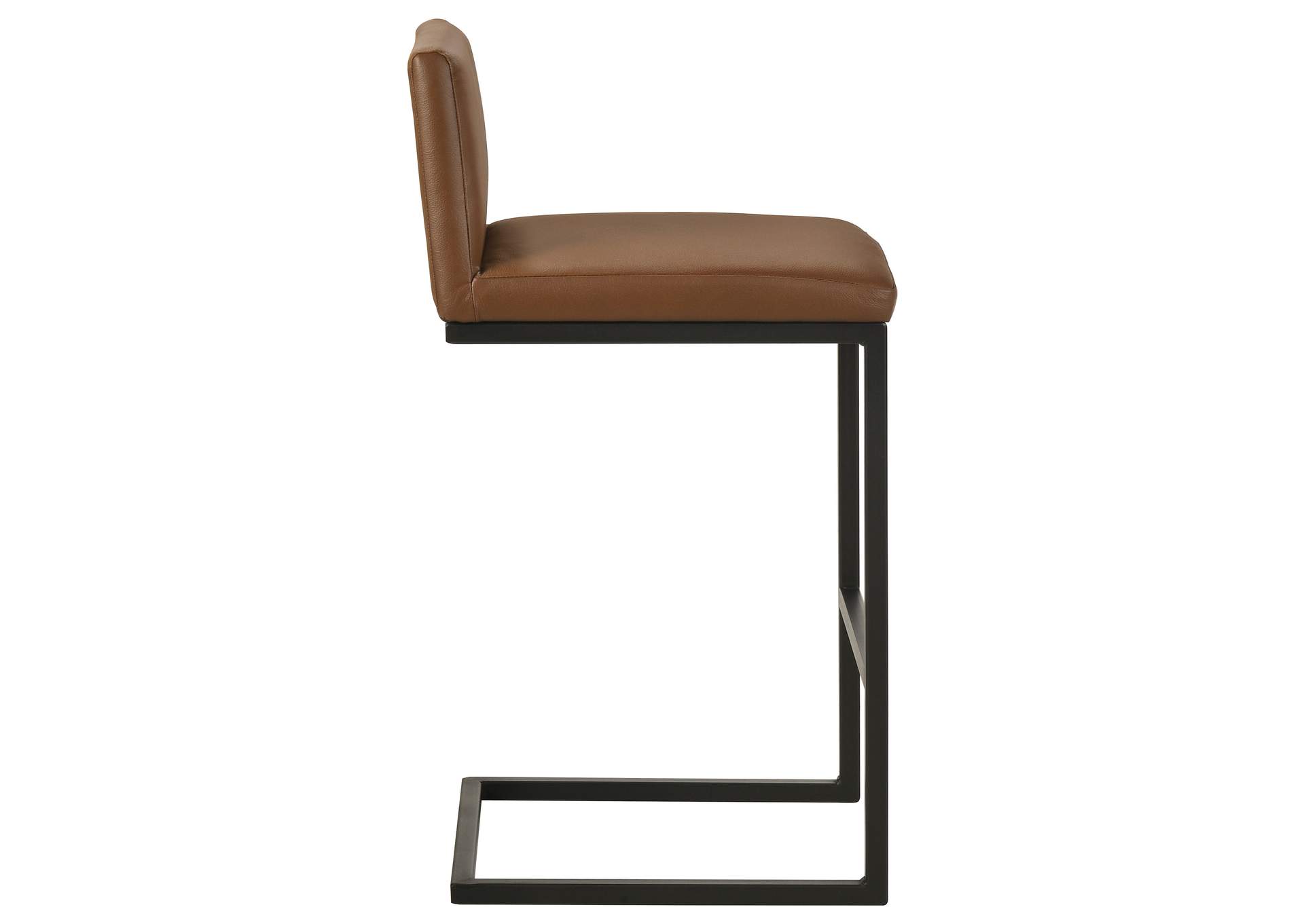 Vardon Genuine Leather Bar Stool Dark Brown (Set of 2) image 12