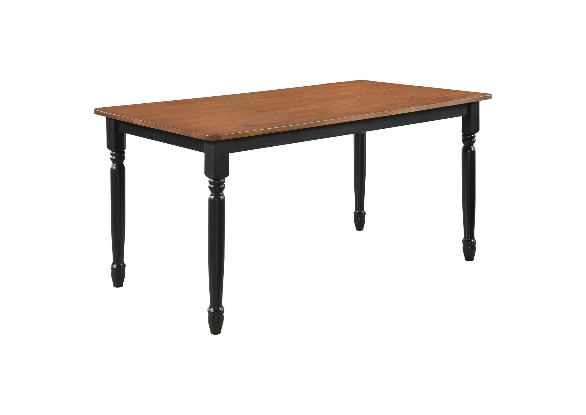 Hollyoak 5-piece Rectangular Dining Set Walnut and Black