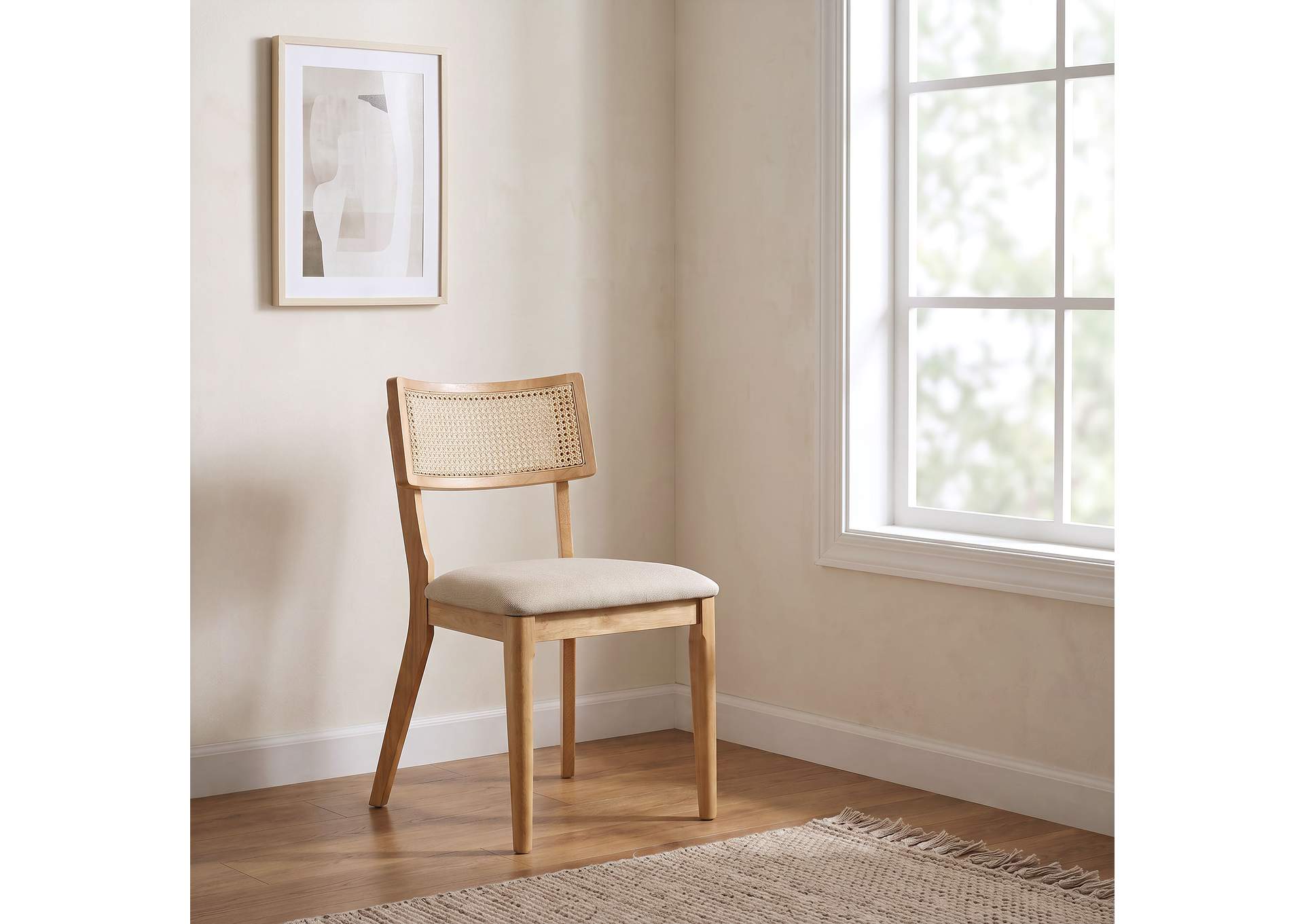 Fabra Cane Back Side Chair Honey Wheat (Set of 2) image 4